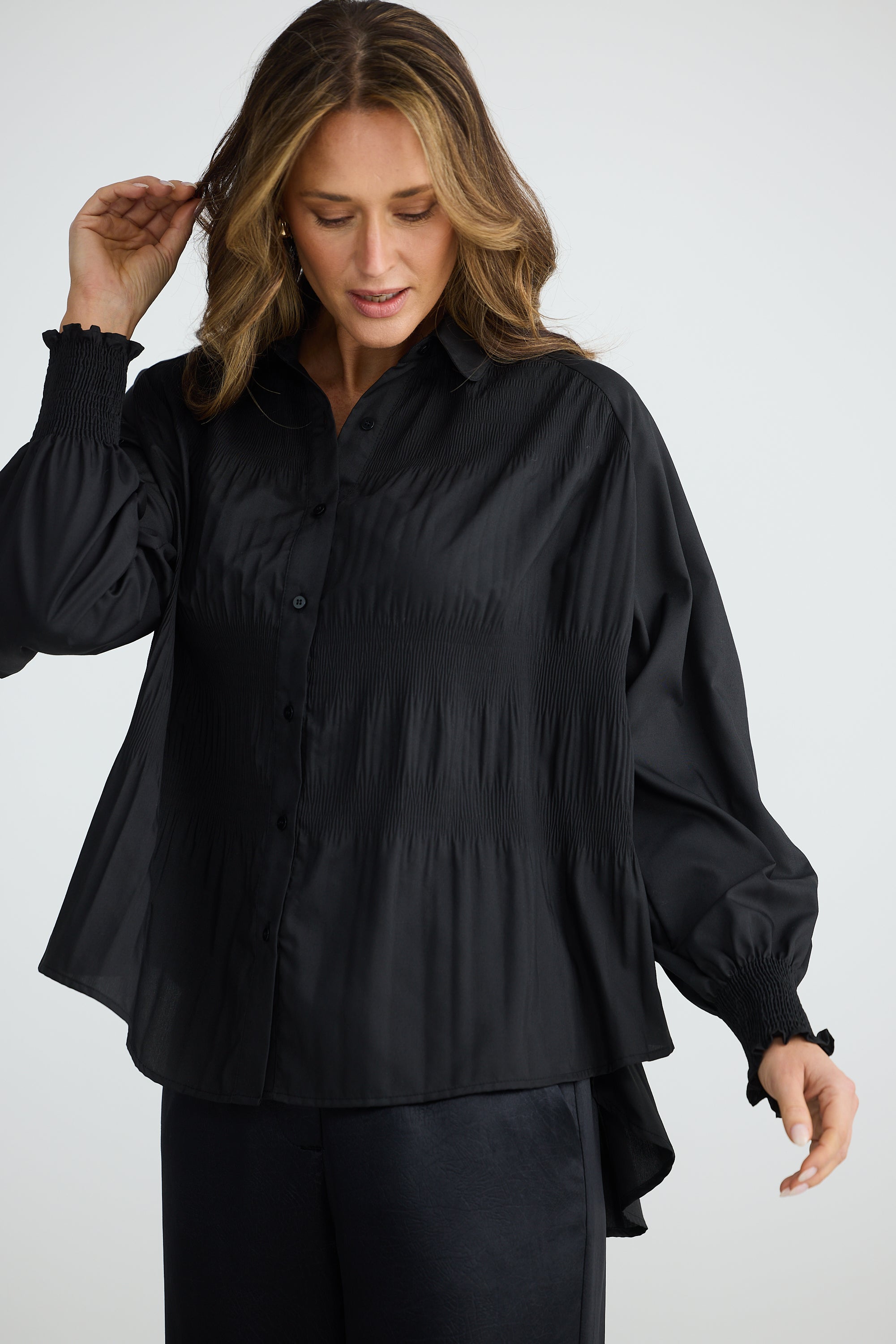 Collection of Brave and True Birdy Shirt - Black in a gallery layout