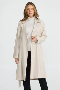 Collection of Brave and True Parker Trench Coat - Stone in a gallery layout