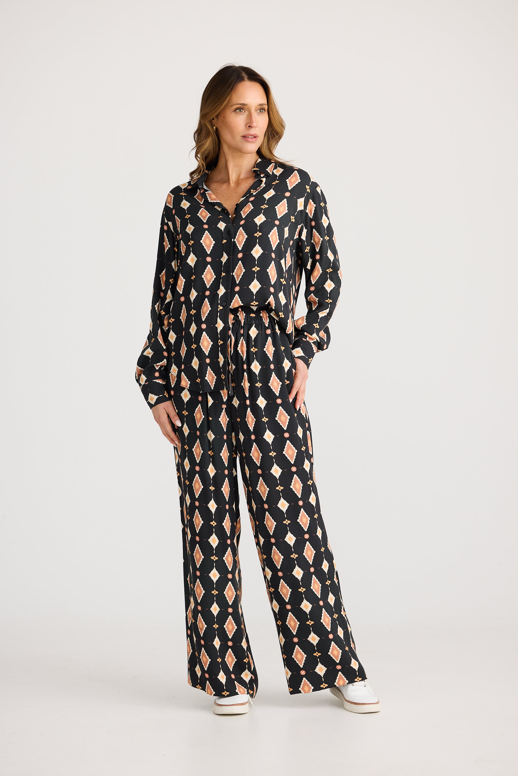 Collection of Brave and True Hunter Shirt - Casablanca Tile in a gallery layout