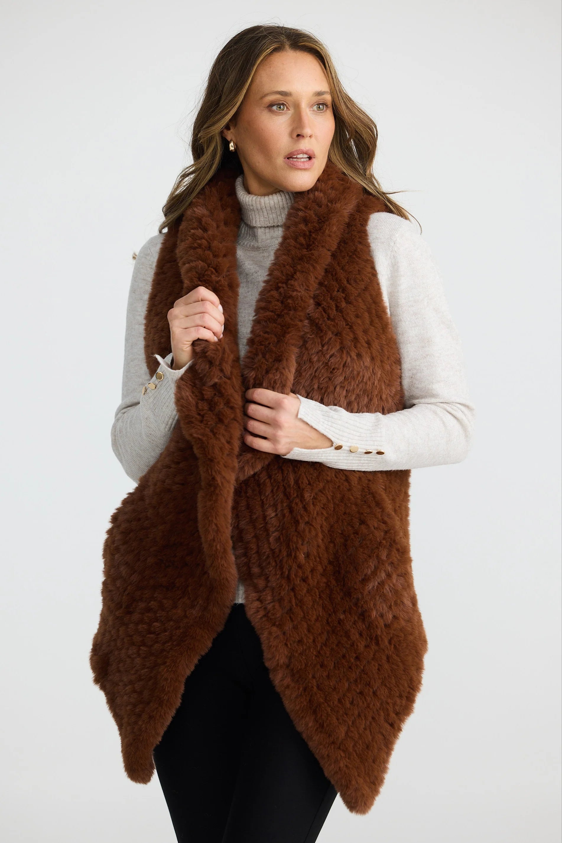 Collection of Brave and True Haywood Vest - Chestnut in a gallery layout