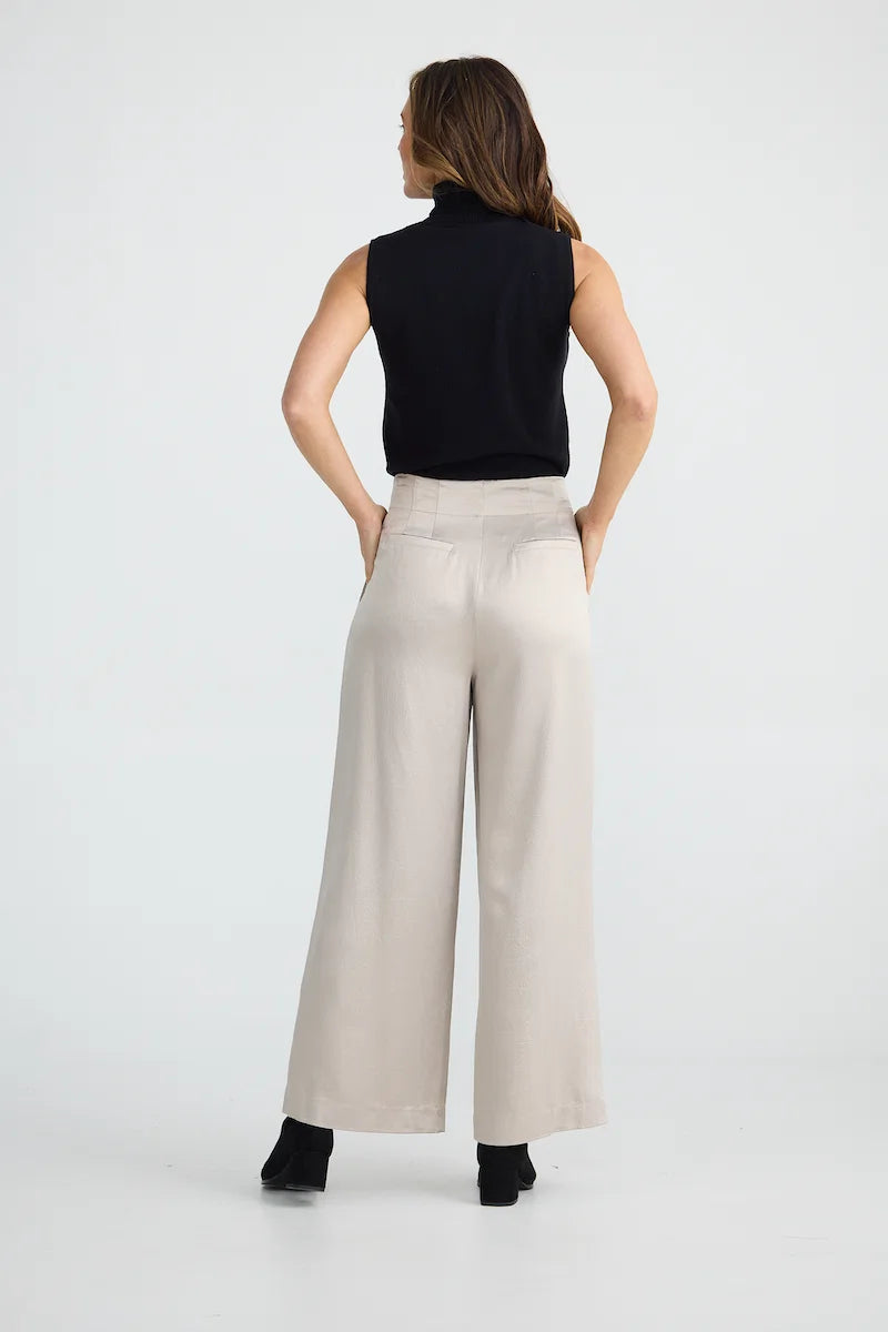 Collection of Brave and True Dana Pant - Champagne in a gallery layout