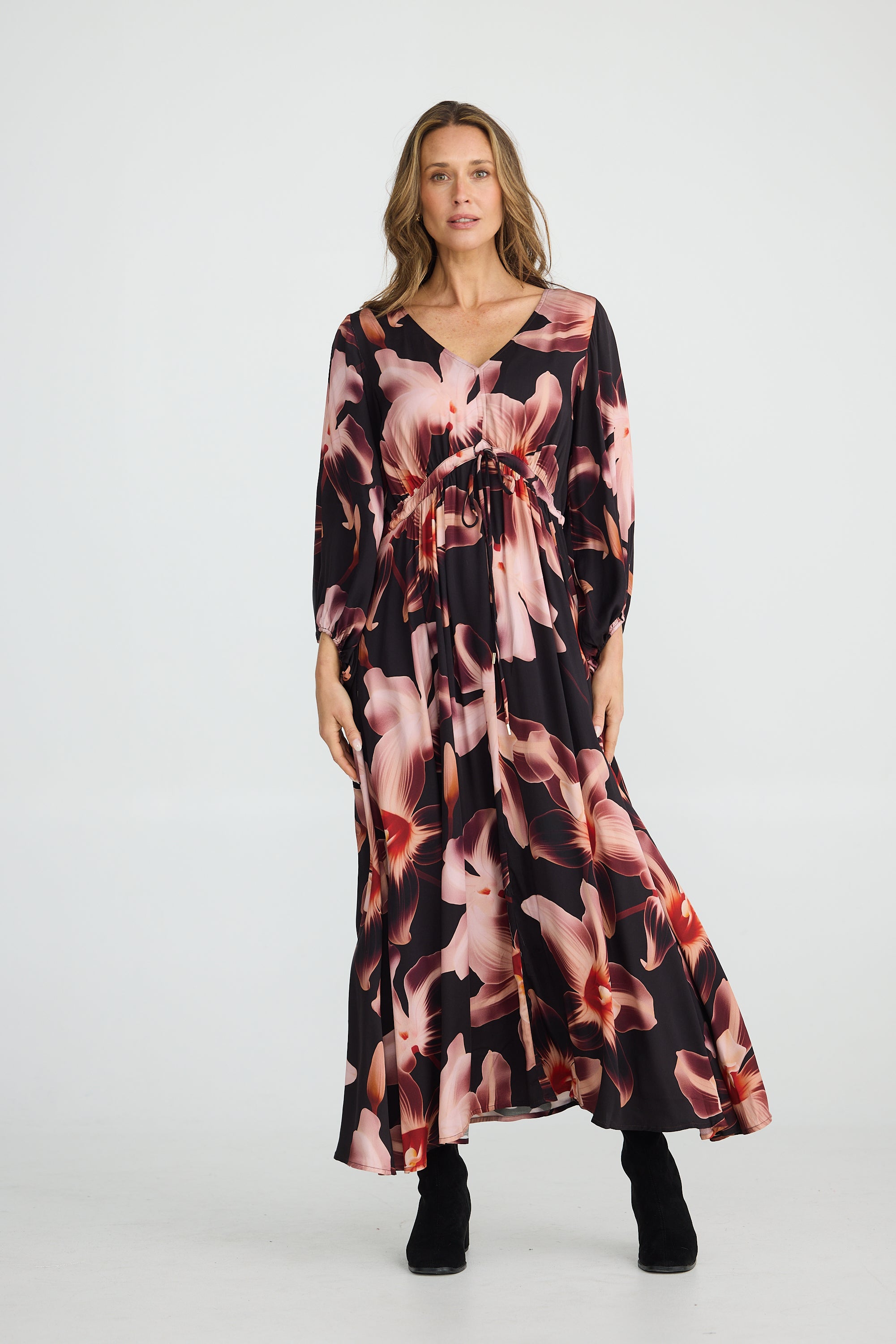 Collection of Brave and True Sunshine Dress - Night Orchid in a gallery layout