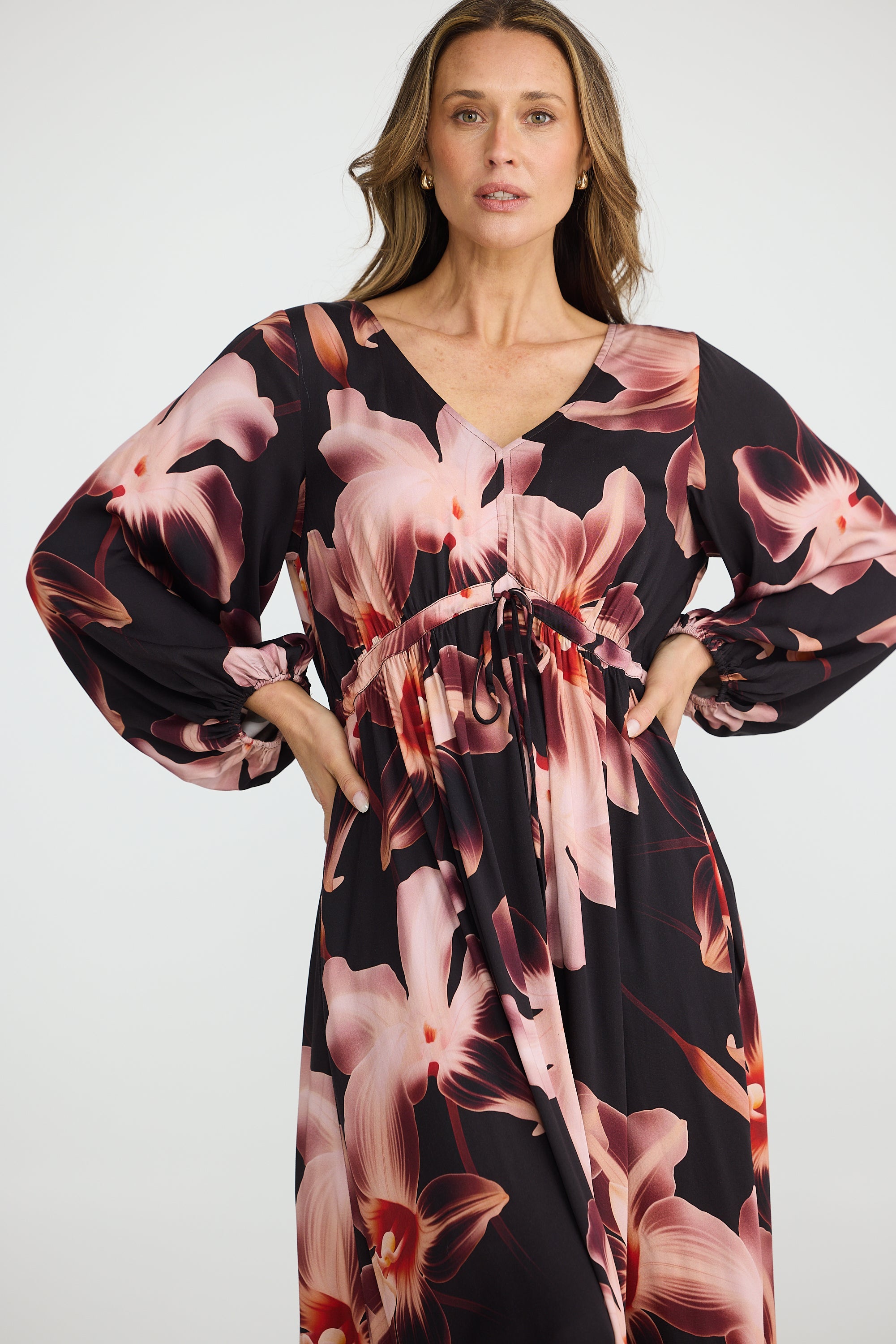 Collection of Brave and True Sunshine Dress - Night Orchid in a gallery layout