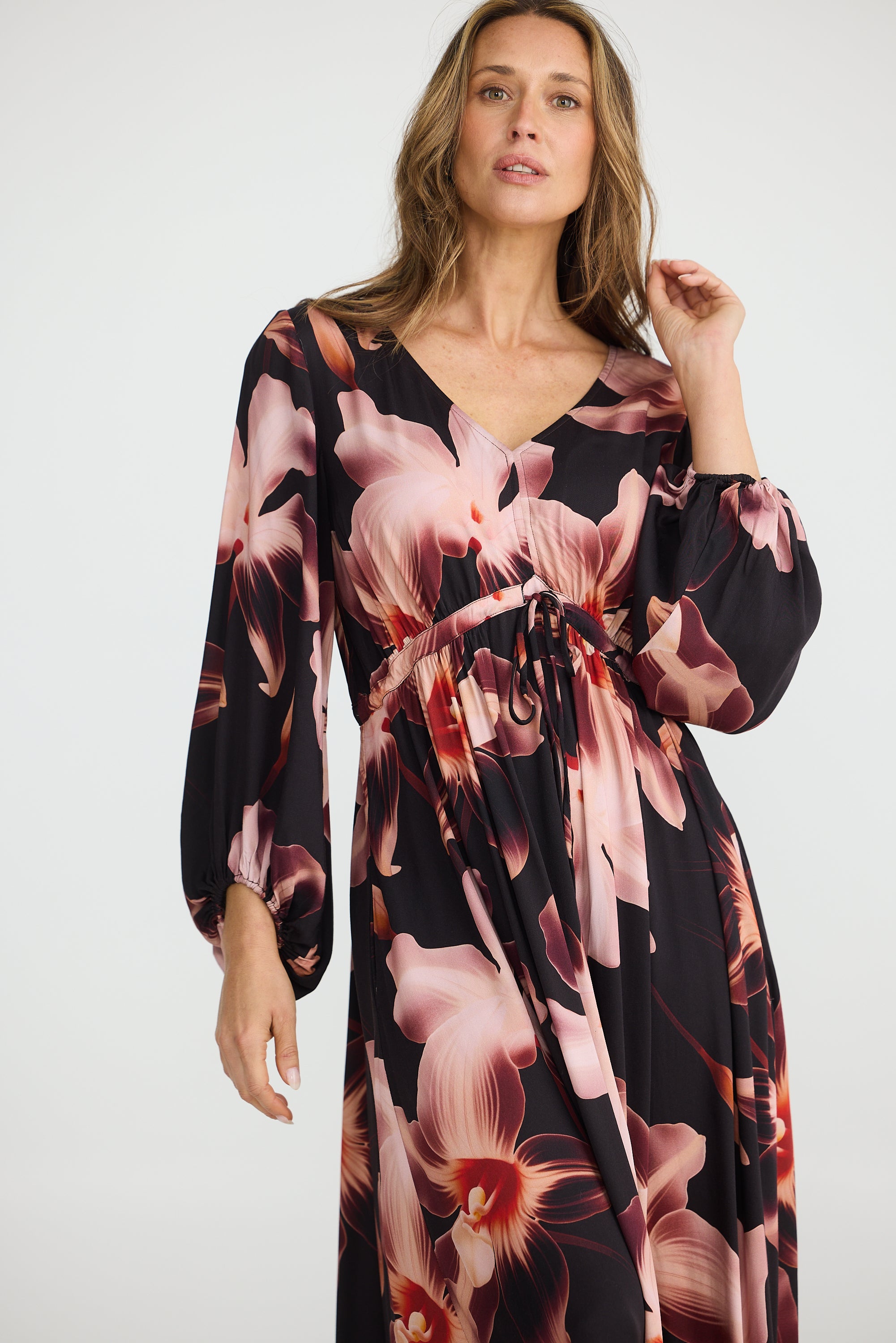 Collection of Brave and True Sunshine Dress - Night Orchid in a gallery layout