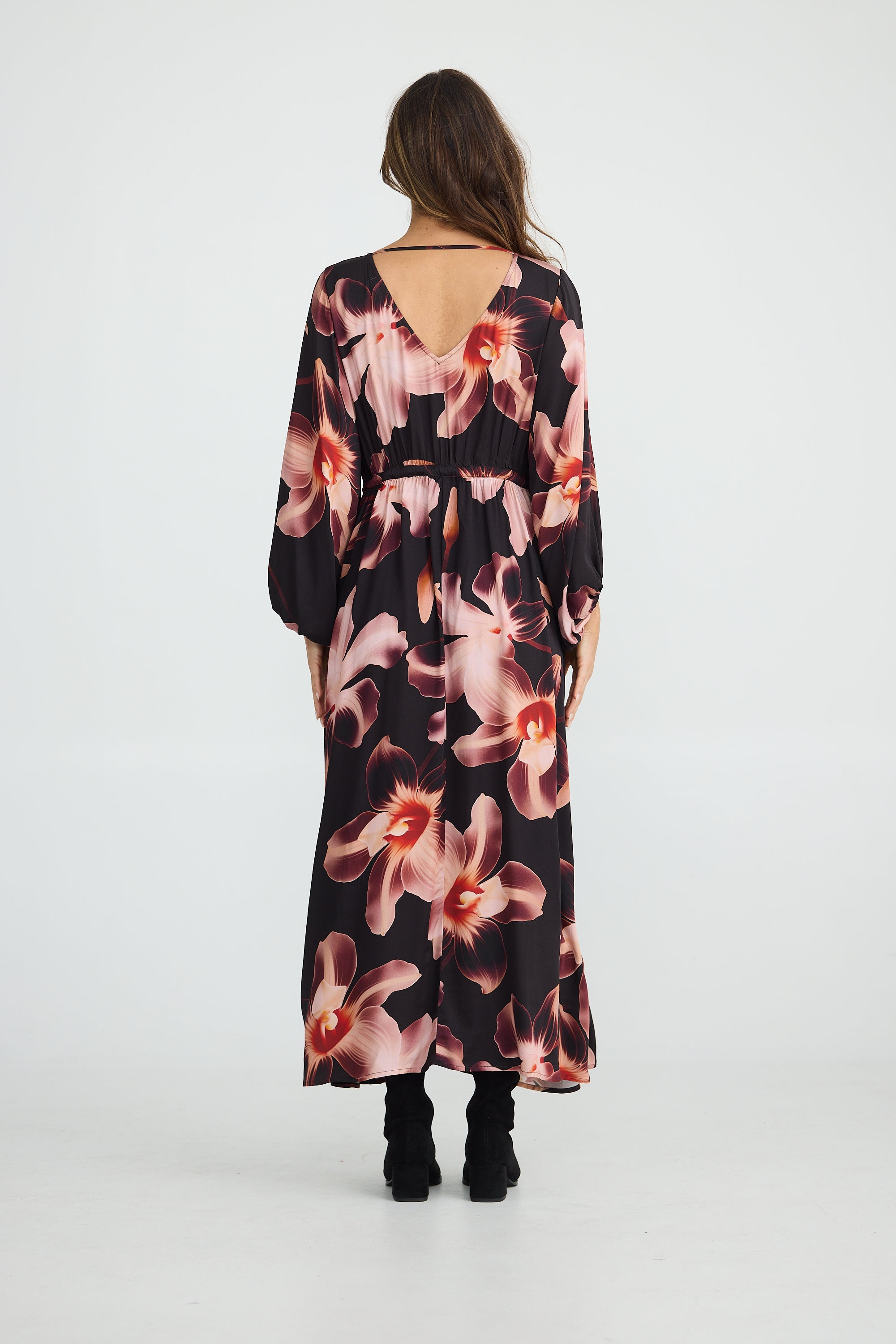 Collection of Brave and True Sunshine Dress - Night Orchid in a gallery layout