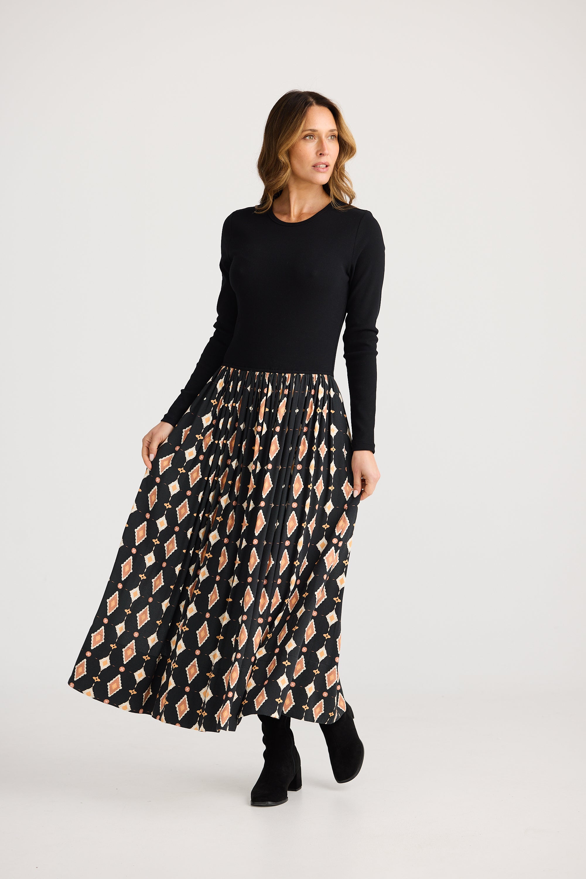 Collection of Brave and True Daphne Long Sleeve - Casablanca Tile in a gallery layout