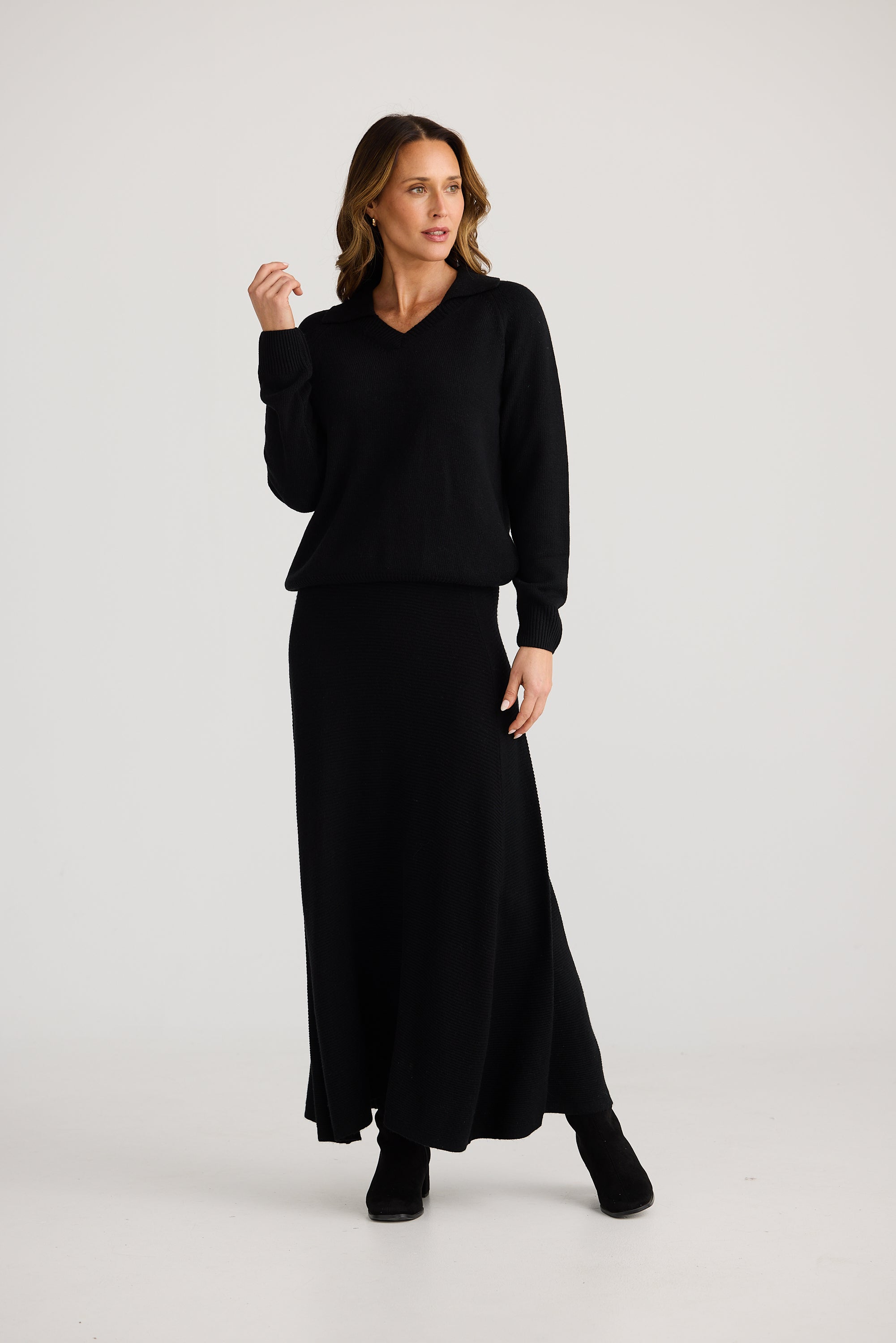 Collection of Brave and True Kennedy Knit - Black in a gallery layout