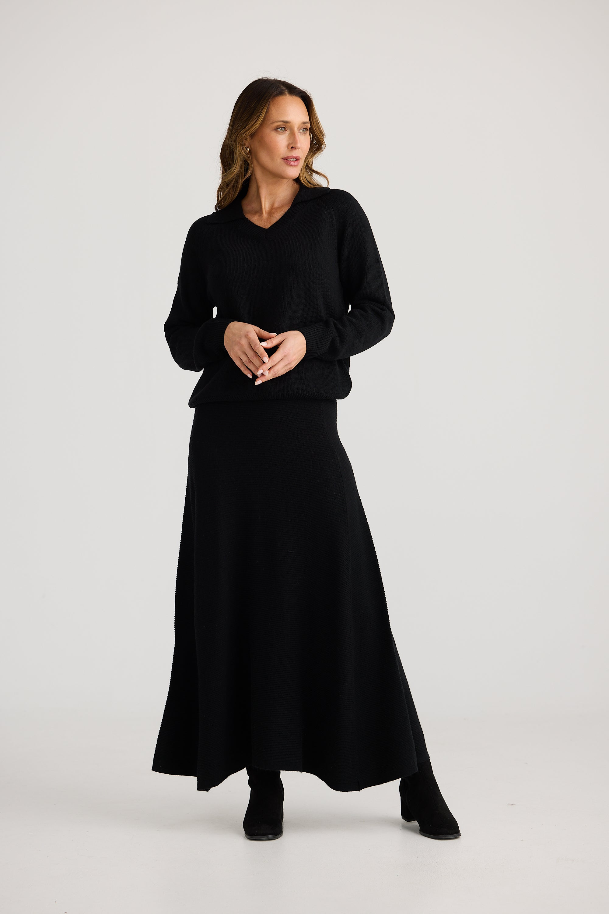 Collection of Brave and True Kennedy Knit - Black in a gallery layout