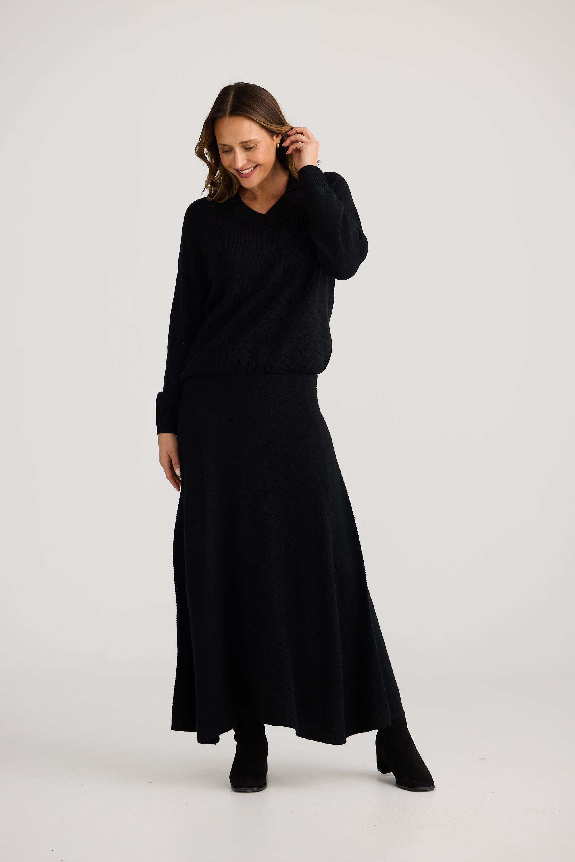 Collection of Brave and True Kennedy Knit - Black in a gallery layout