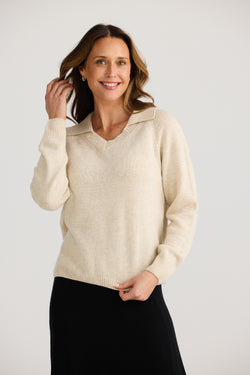 Collection of Brave and True Kennedy Knit - Oatmeal in a gallery layout