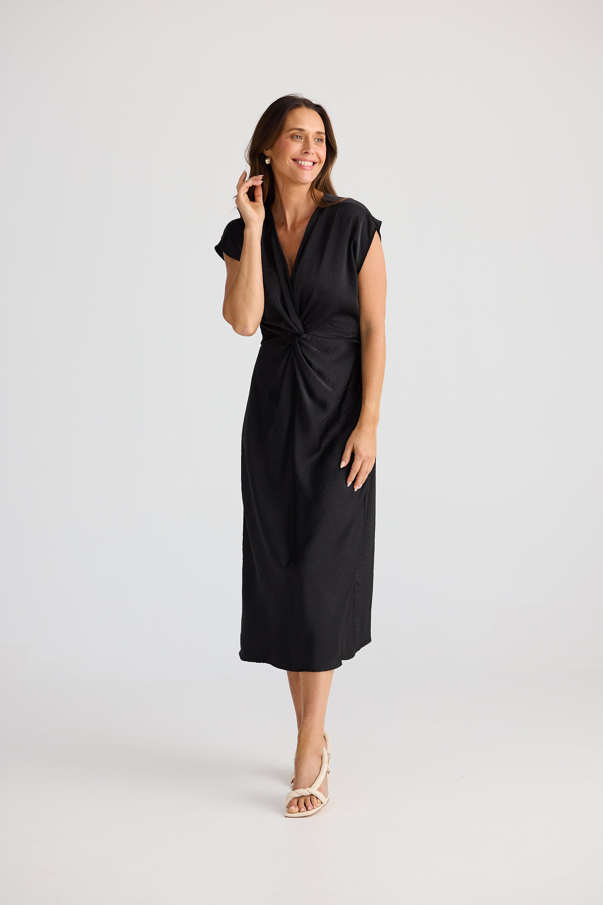 Collection of Brave and True Lorenzo Dress - Black in a gallery layout