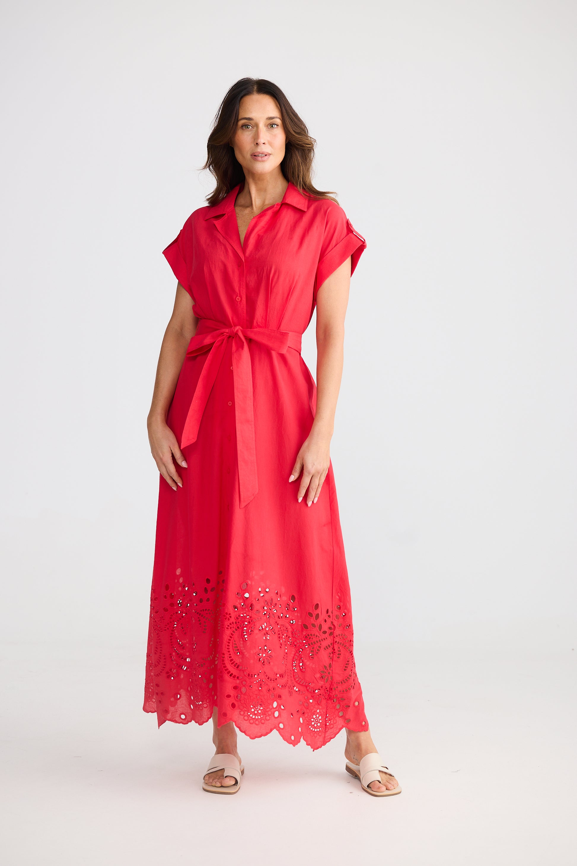 Brave and True Versailles Dress - Chilli