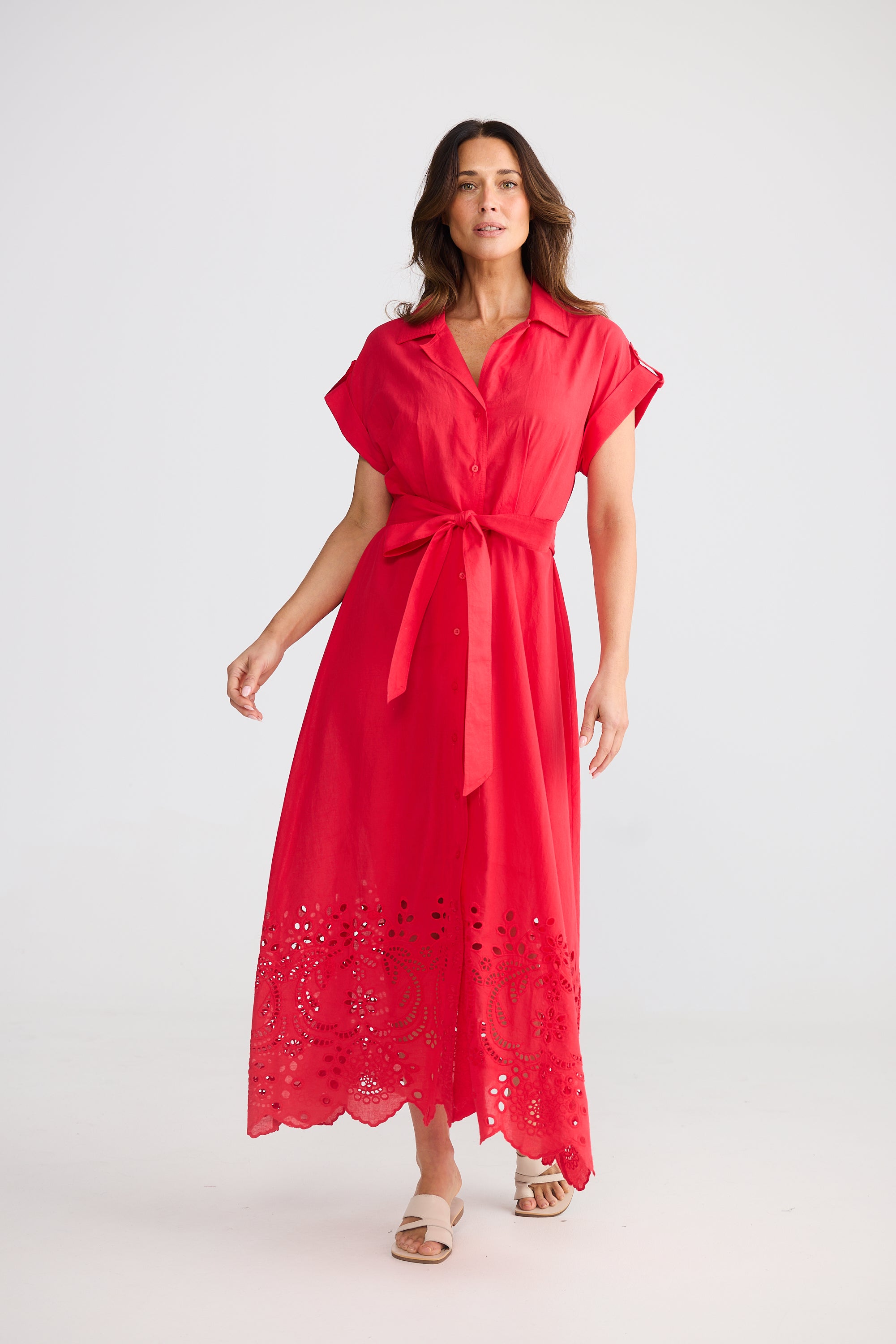 Collection of Brave and True Versailles Dress - Chilli in a gallery layout