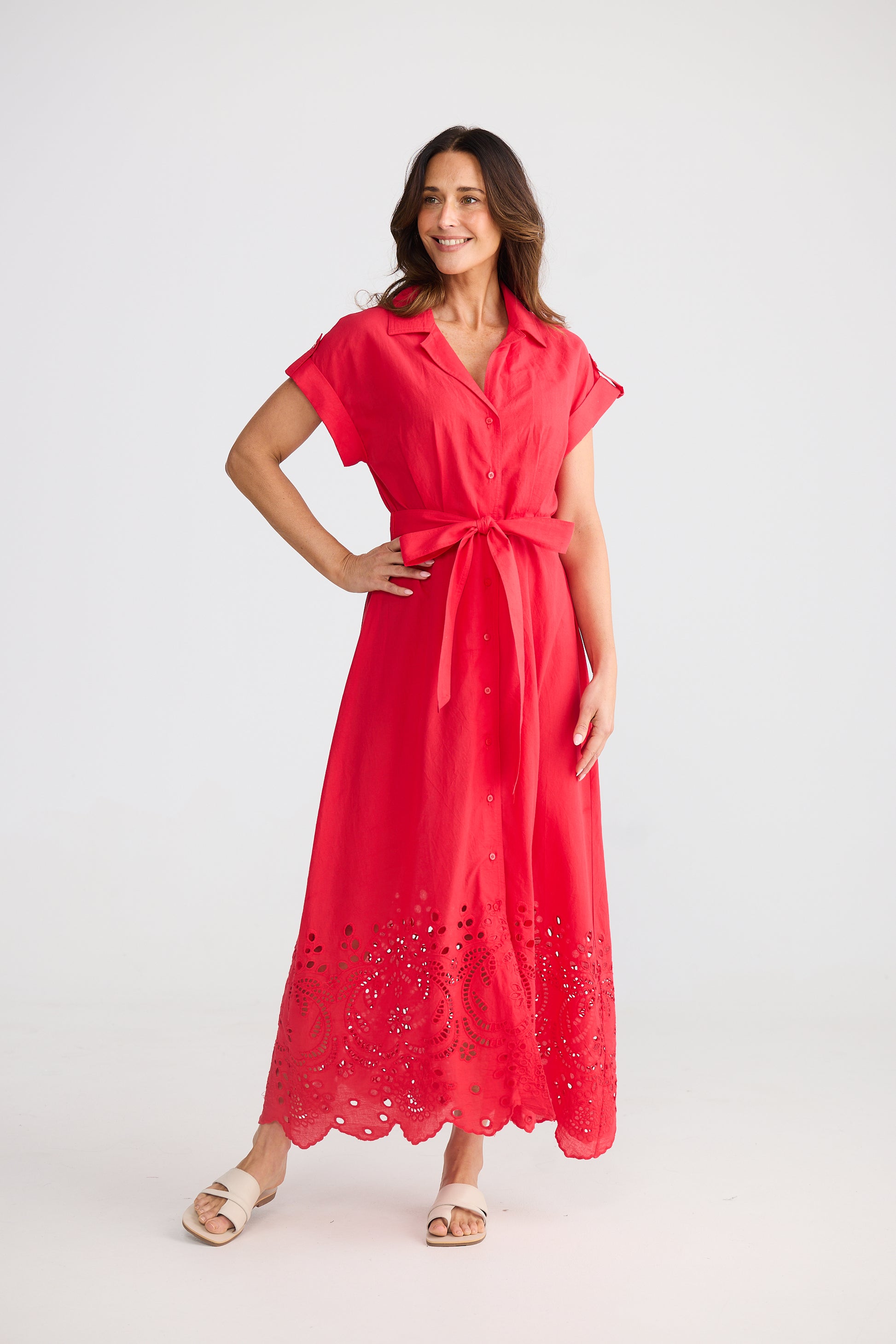 Brave and True Versailles Dress - Chilli