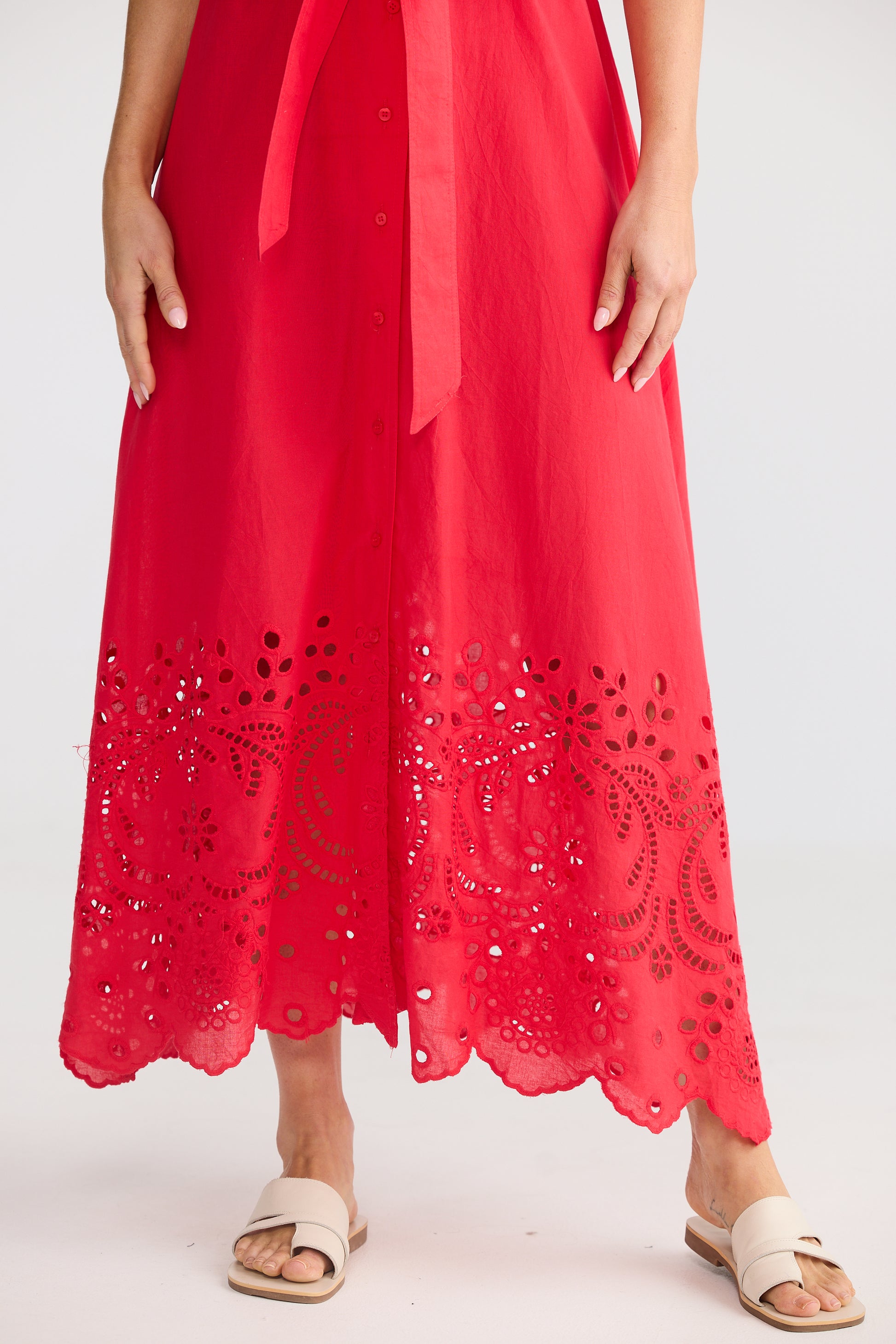 Brave and True Versailles Dress - Chilli