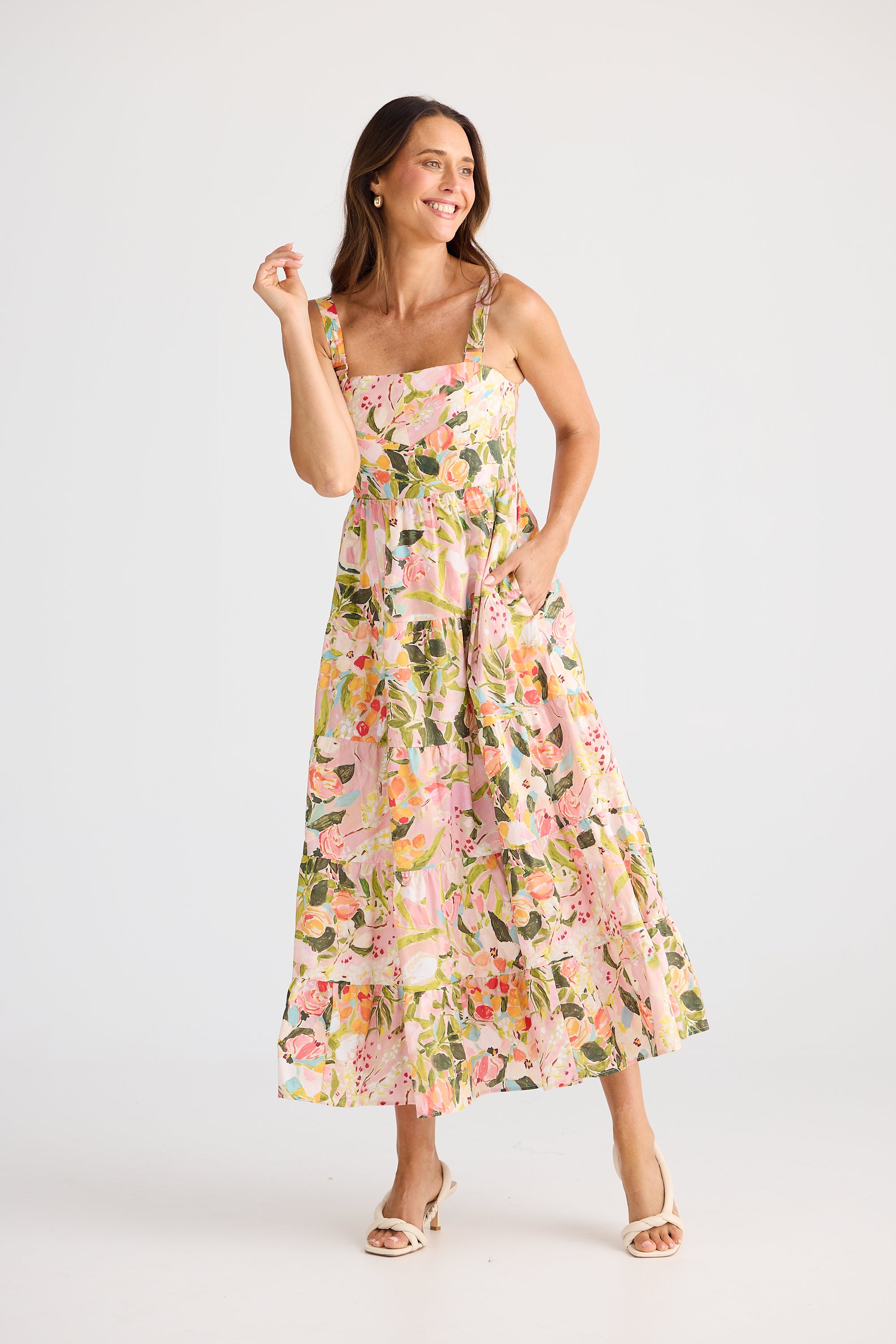 Collection of Brave and True Gelato Midi Dress - Zoes Garden in a gallery layout