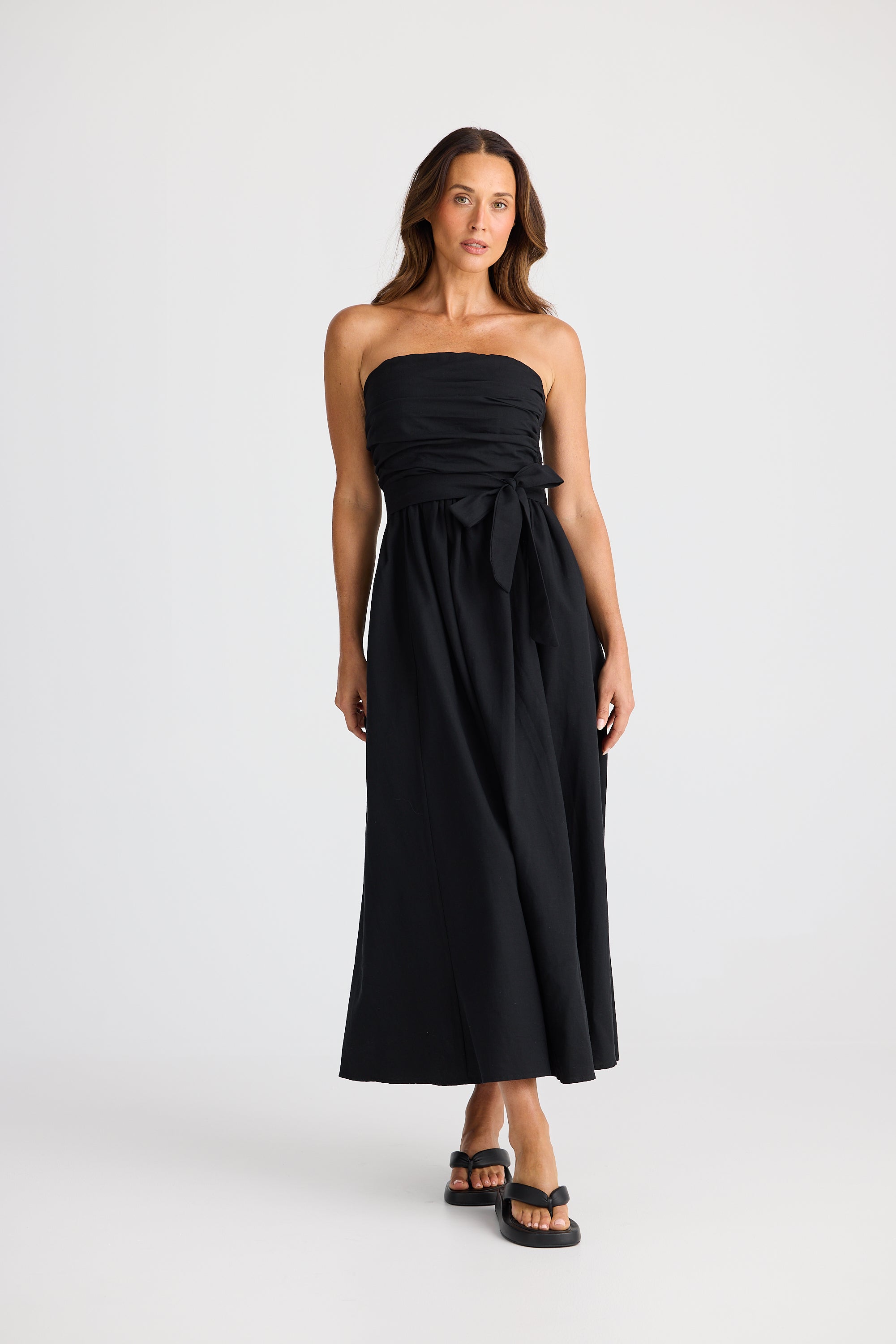 Collection of Brave and True Avalon Dress - Black in a gallery layout