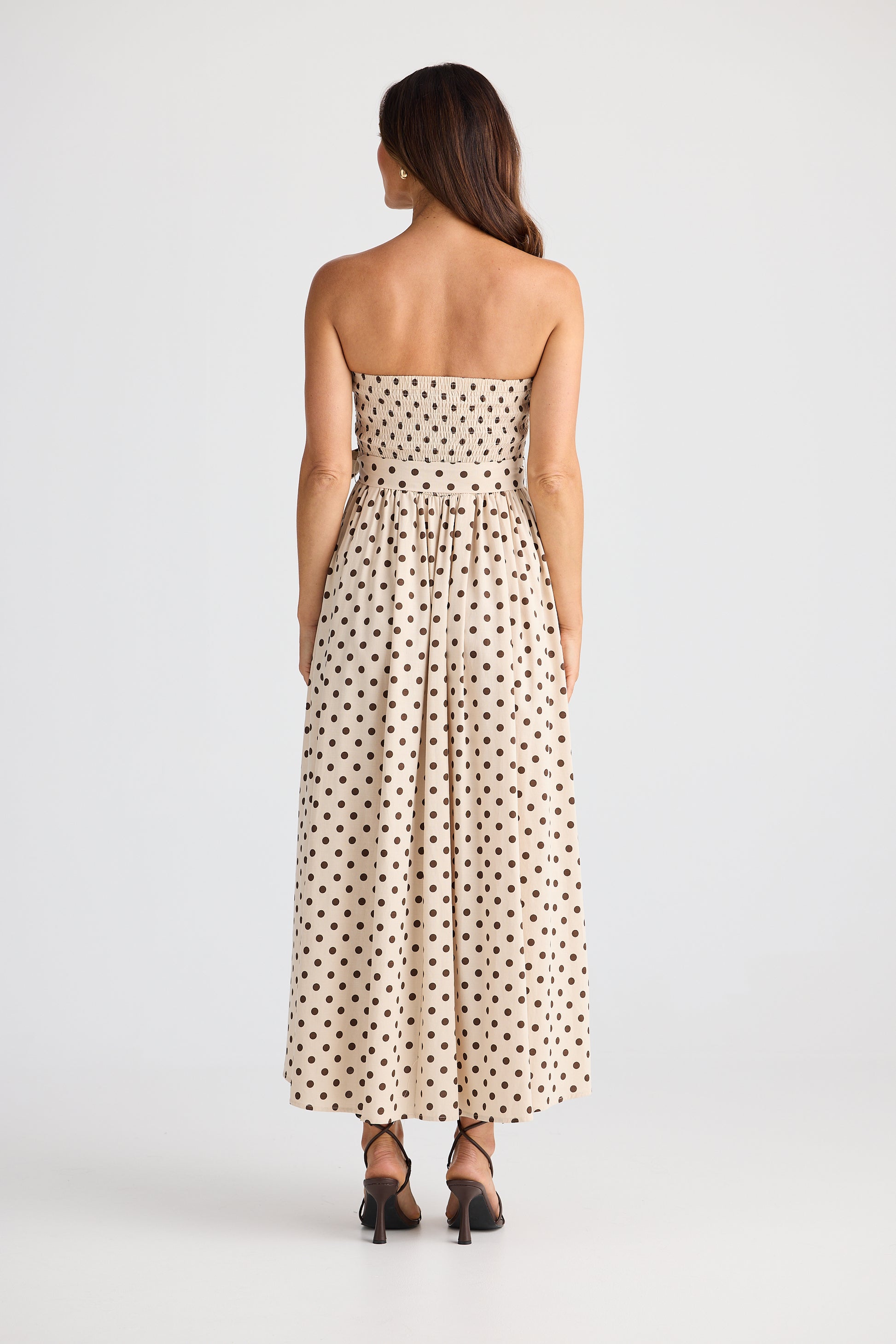 Brave and True Avalon Dress - Choc Polka