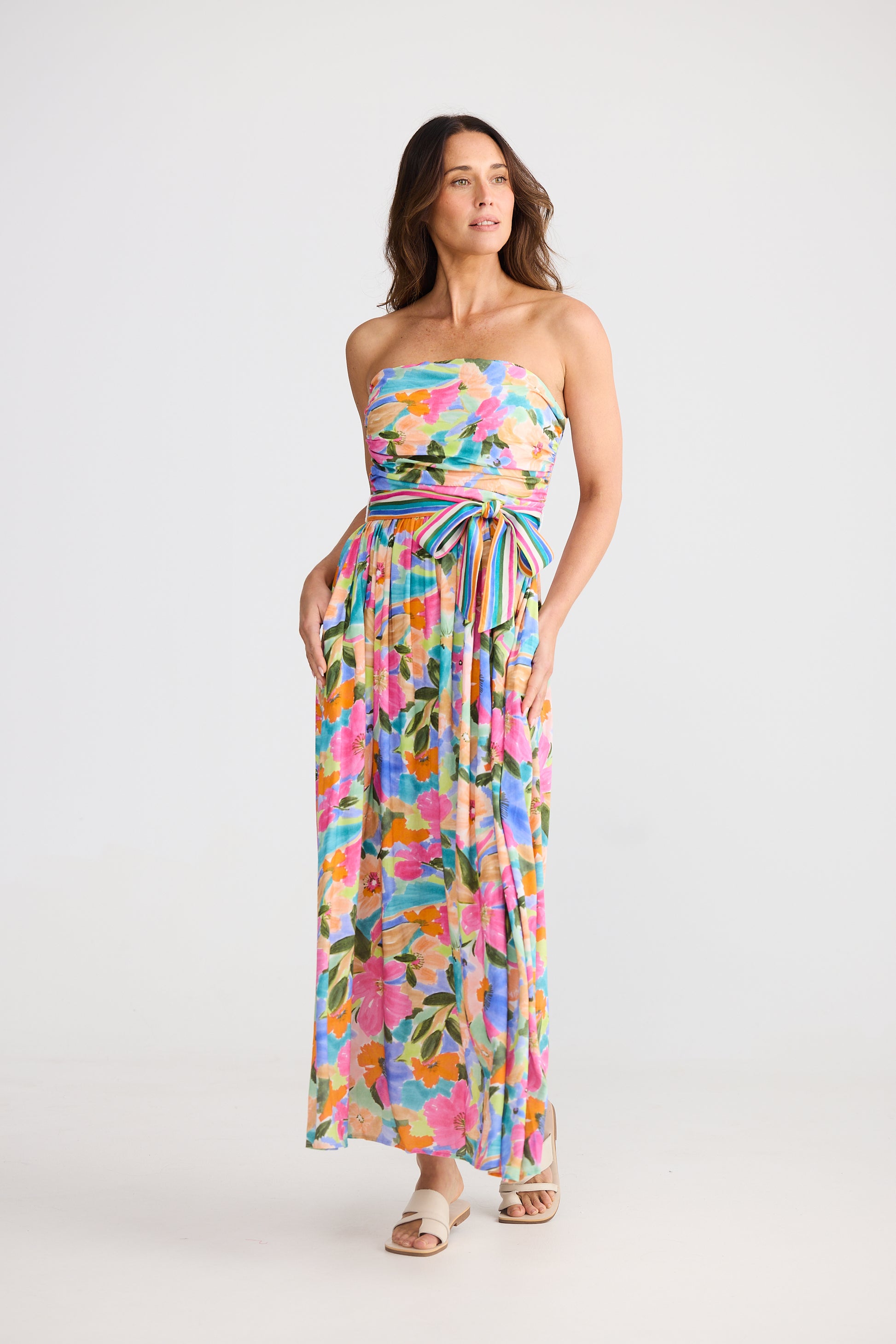 Brave and True Avalon Dress - Electric Bloom