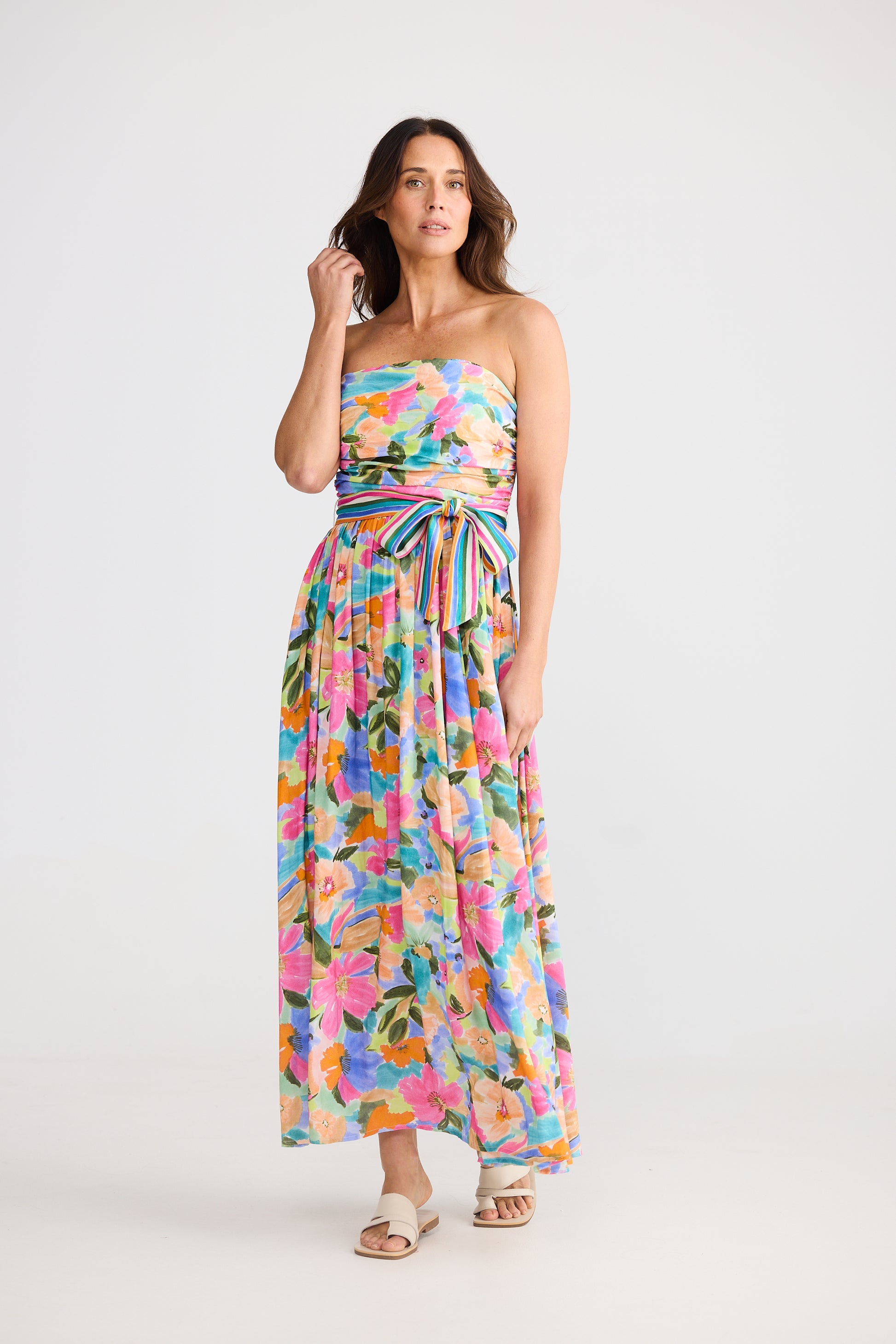 Brave and True Avalon Dress - Electric Bloom