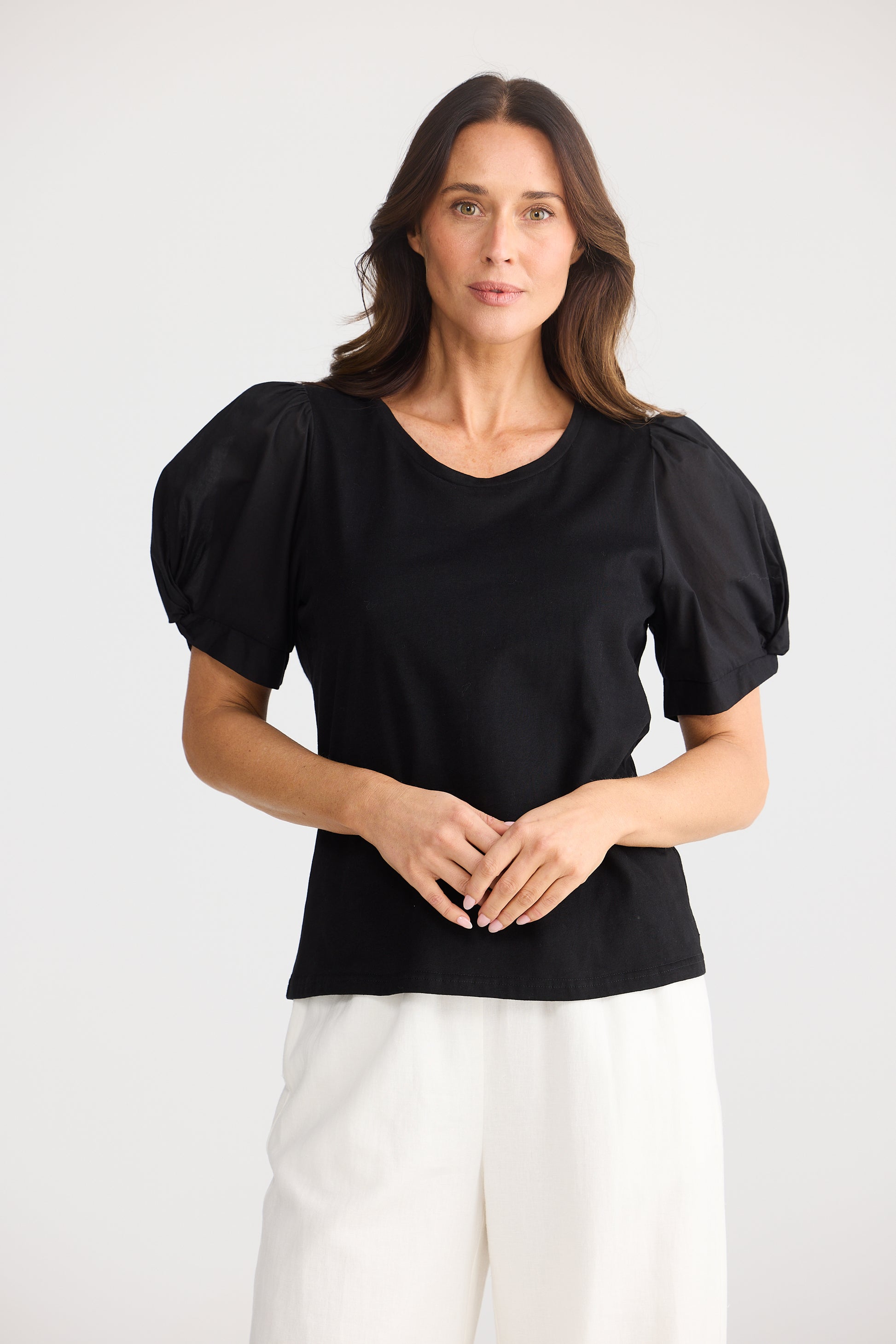 Brave and True Abigail Tee - Black