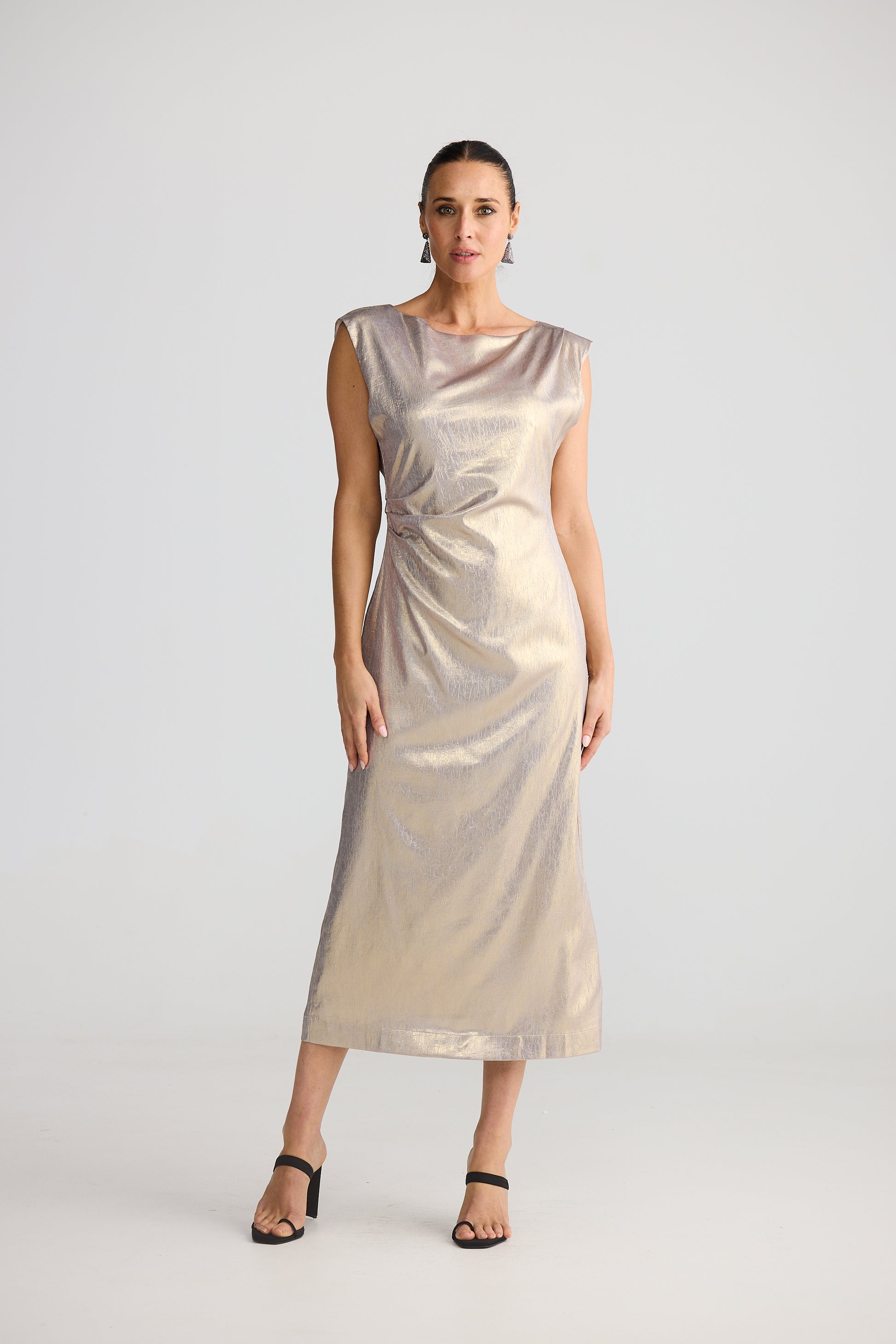 Brave and True Allia Dress - Titanium