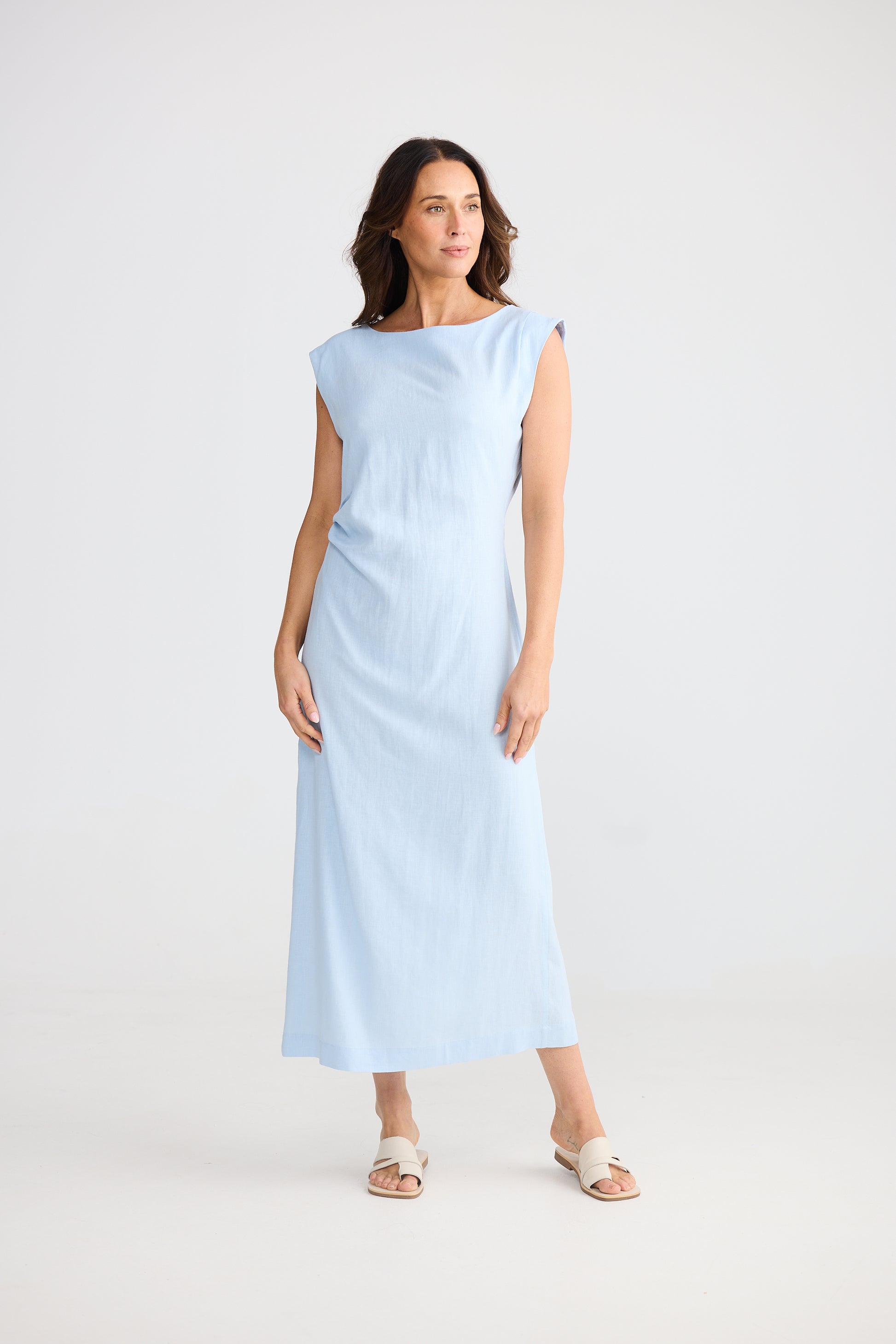 Brave and True Allia Dress - Sky Blue