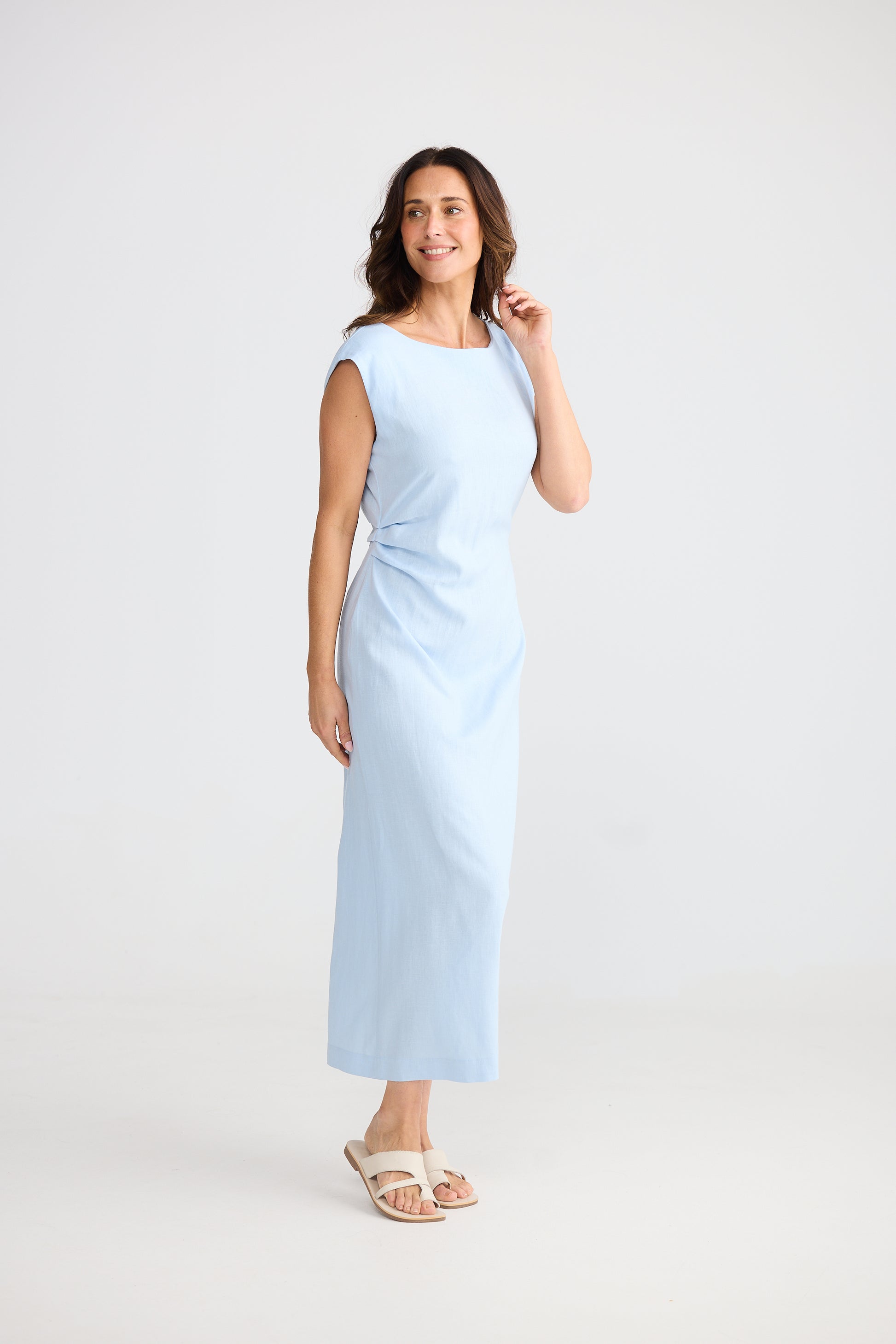 Brave and True Allia Dress - Sky Blue