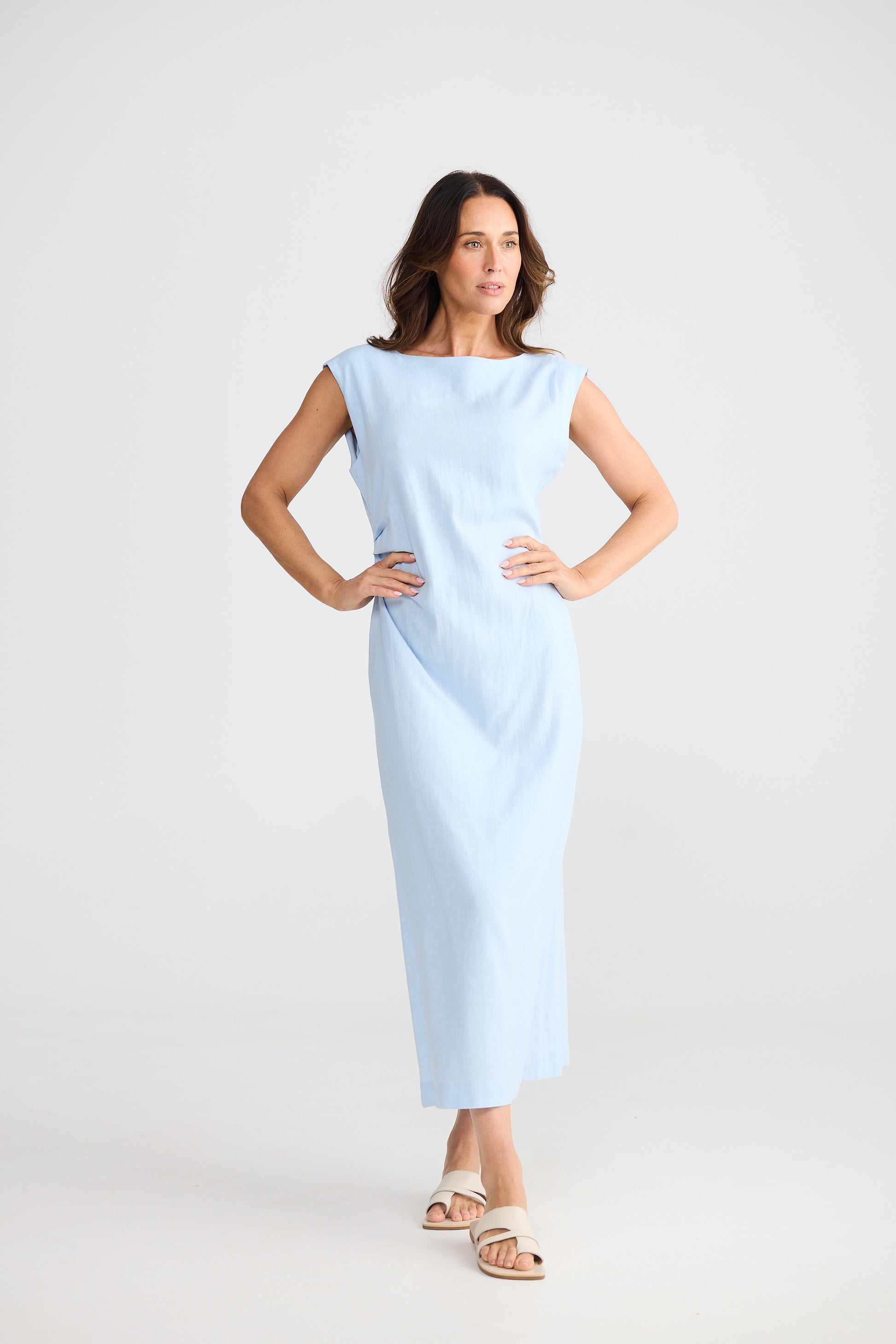 Brave and True Allia Dress - Sky Blue