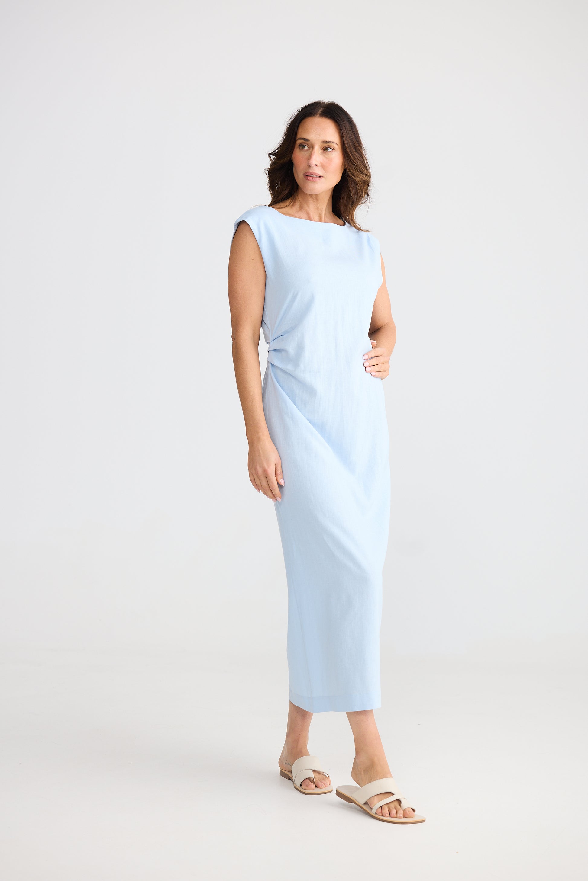 Brave and True Allia Dress - Sky Blue