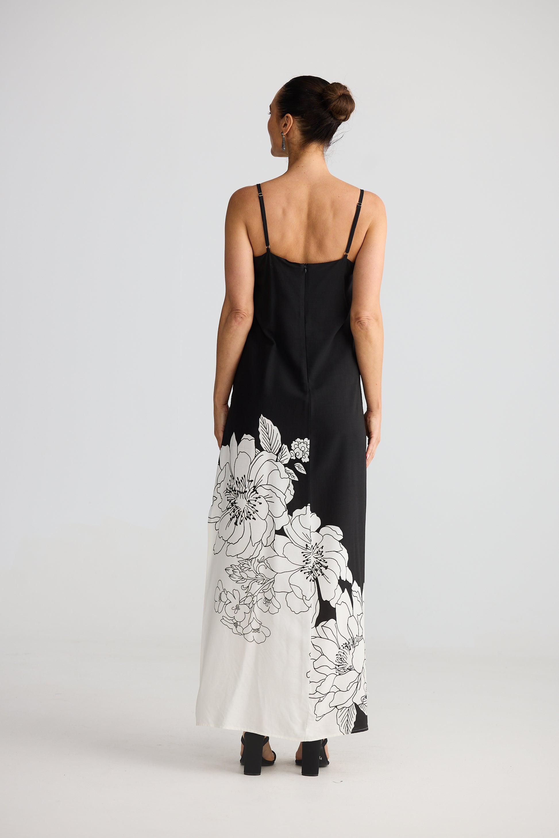 Brave and True Angelique Maxi Dress - Noir Bloom