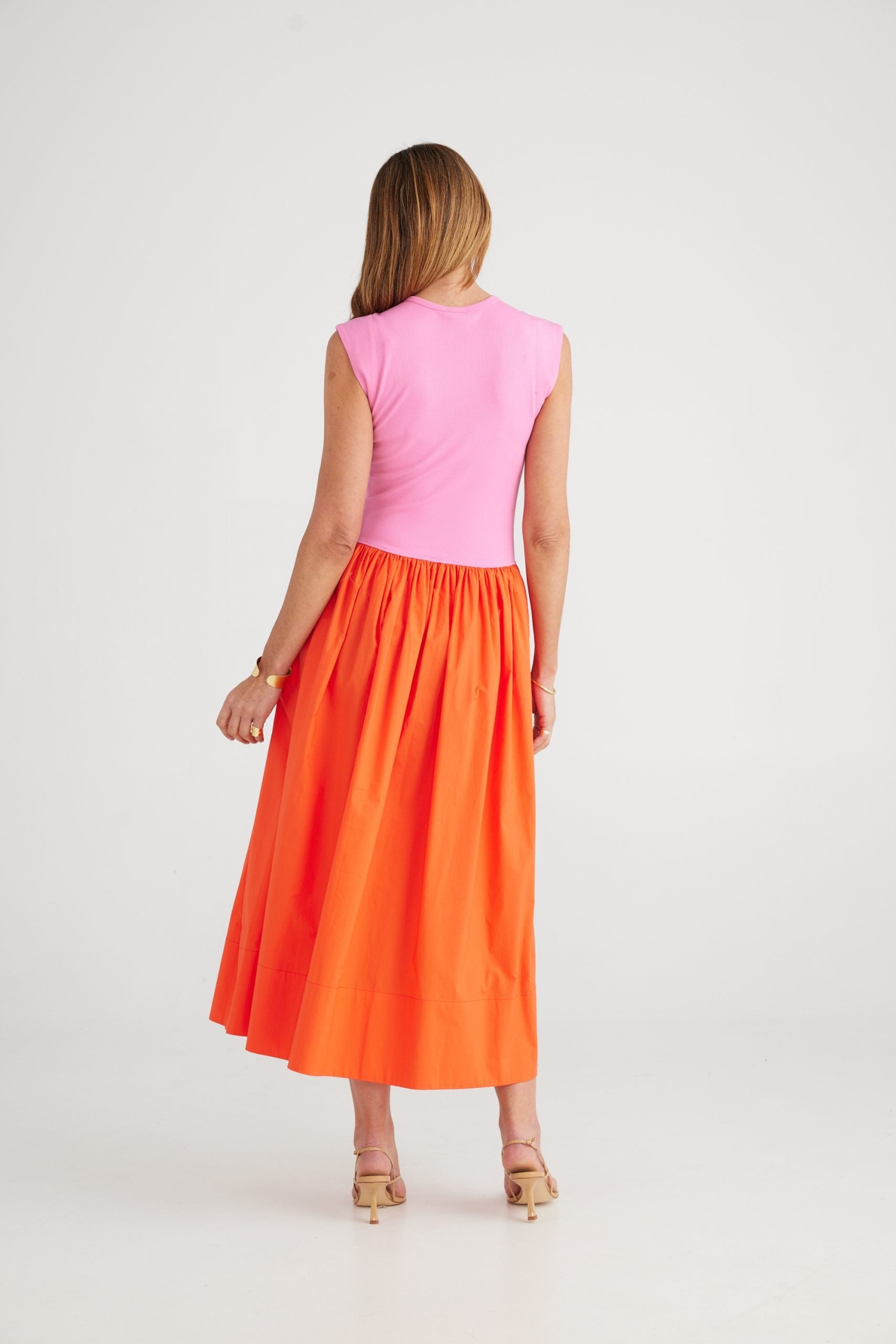 BT7240-1_Daphne Dress _Hot Pink + Mandarin_4