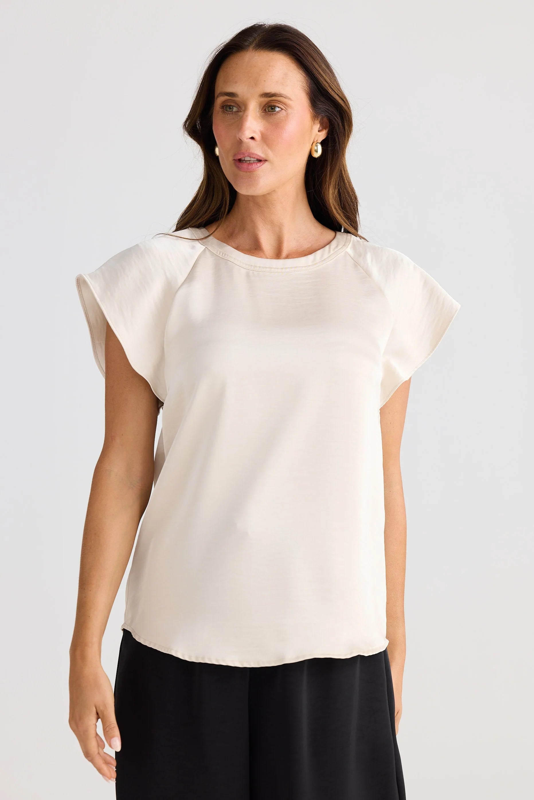 Collection of Brave and True Boulevard Top - Oyster in a gallery layout