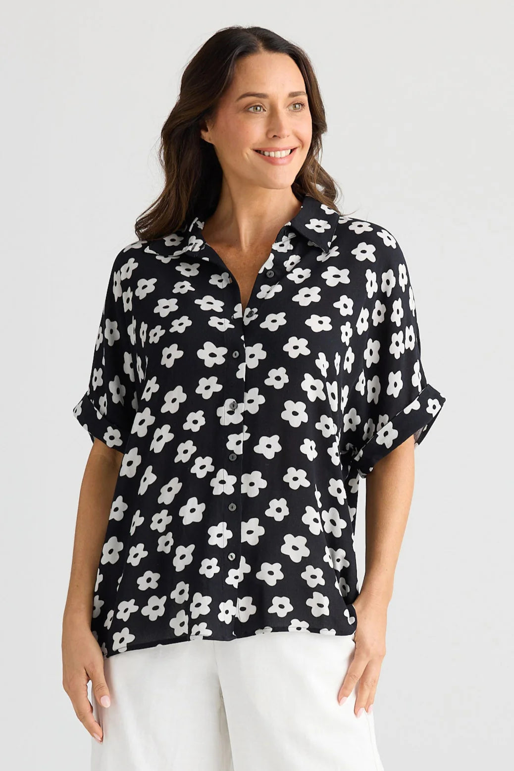 Brave and True Alice Shirt - Ditsy Daisy