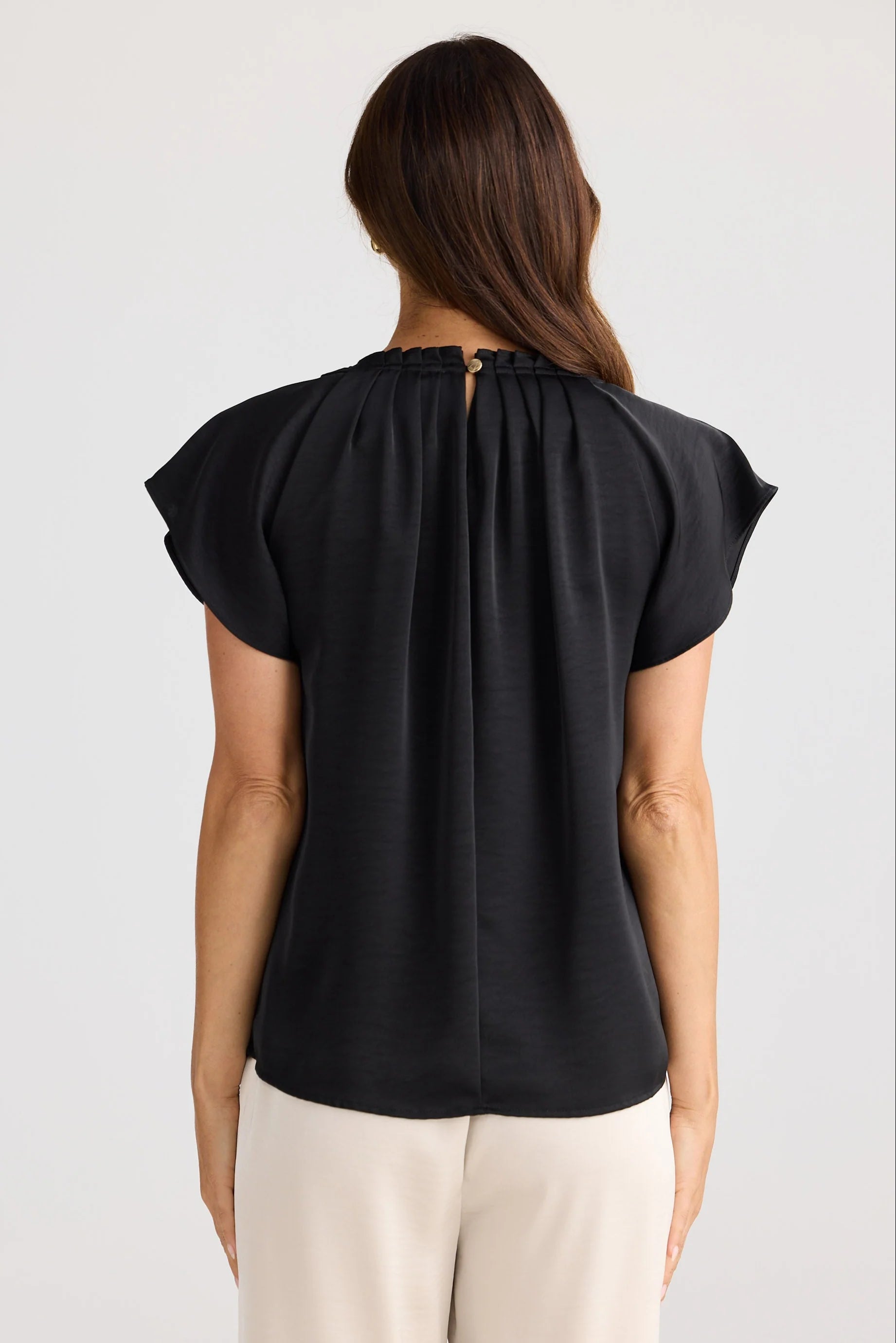 Collection of Brave and True Boulevard Top - Black in a gallery layout