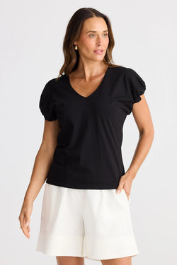 Collection of Brave and True Charli Tee - Black in a gallery layout