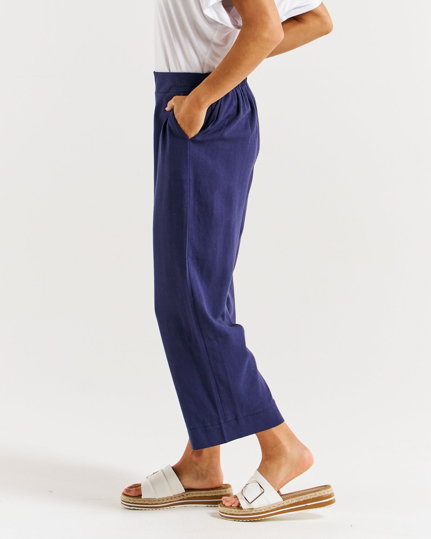 Collection of Betty Basics Parker Pant - Navy in a gallery layout