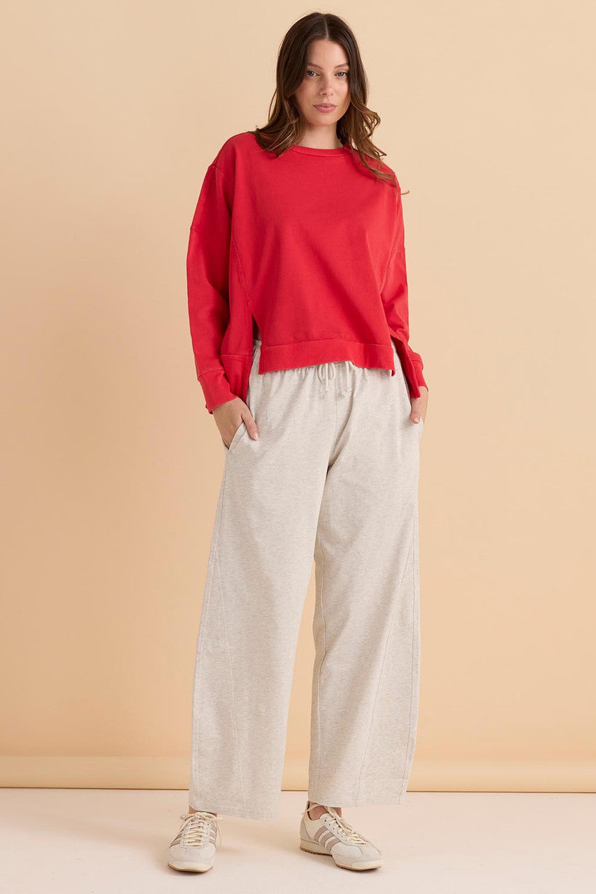 Betty Basic Iris Sweatshirt - Red