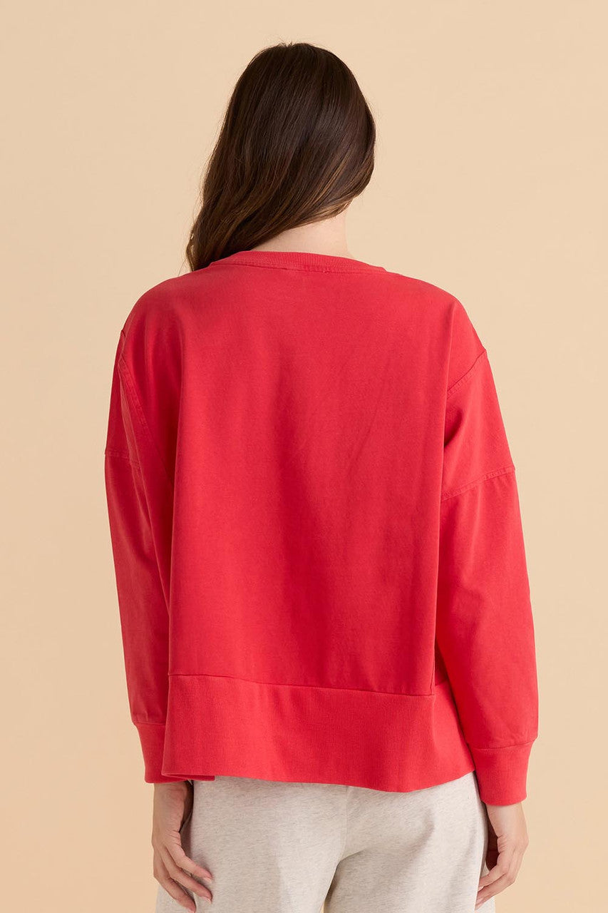 Betty Basic Iris Sweatshirt - Red