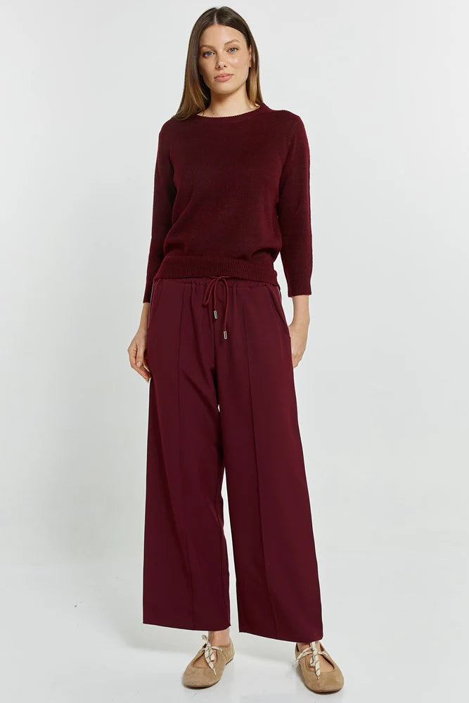 Image of Betty Basics Morris Sweater - Wine