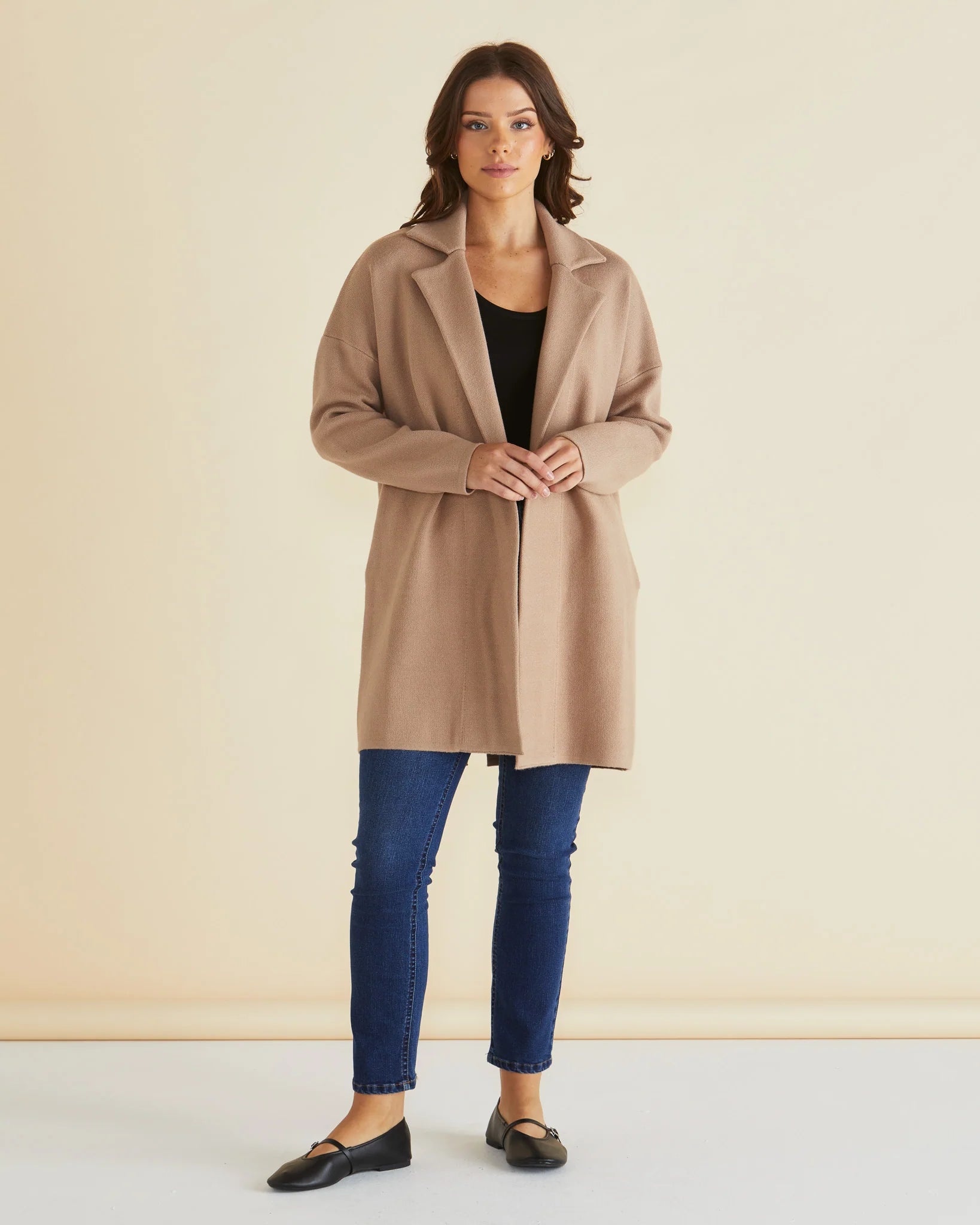 Betty Basic Bristol Coatigan - Sand