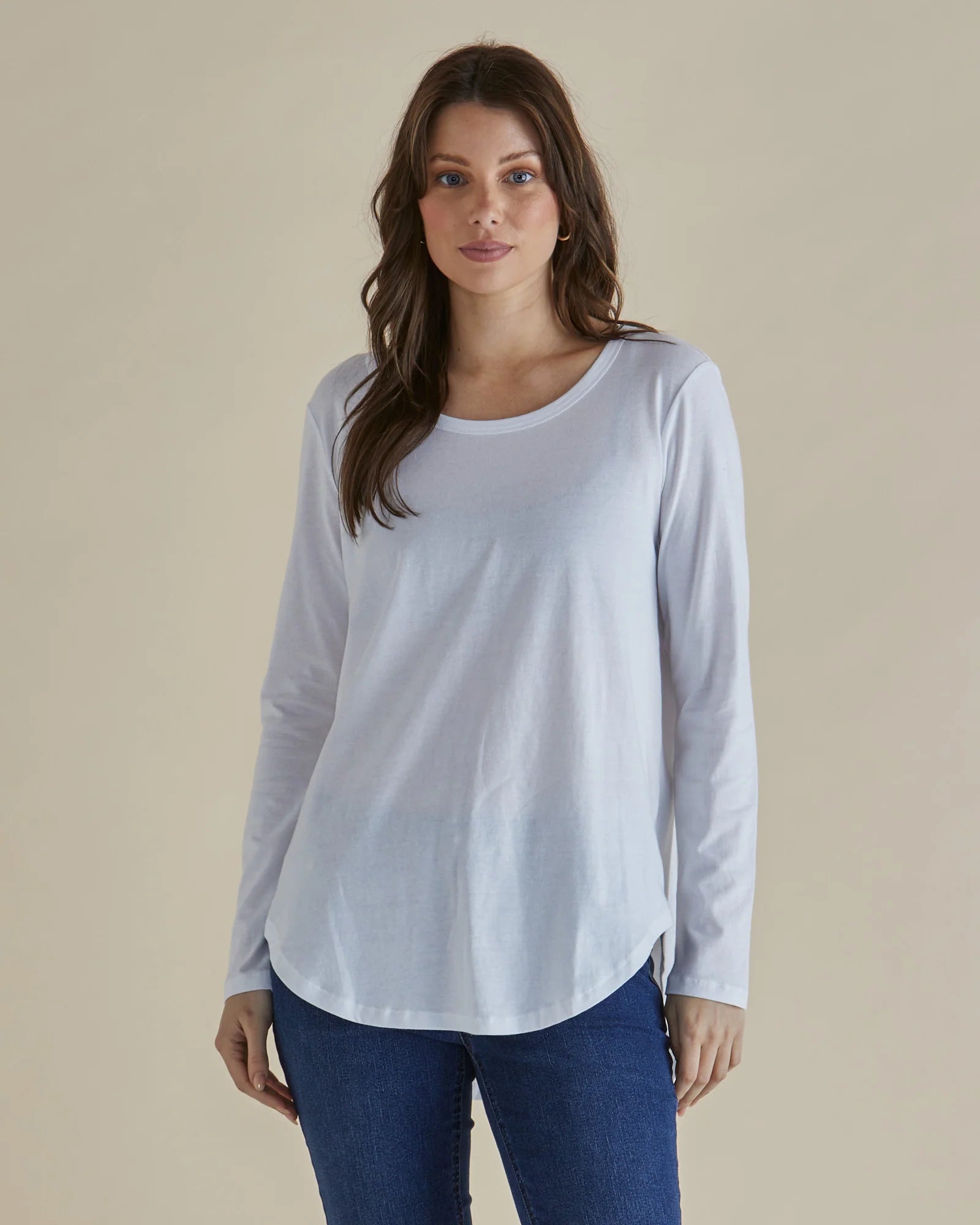Betty Basics Megan Long Sleeve - White