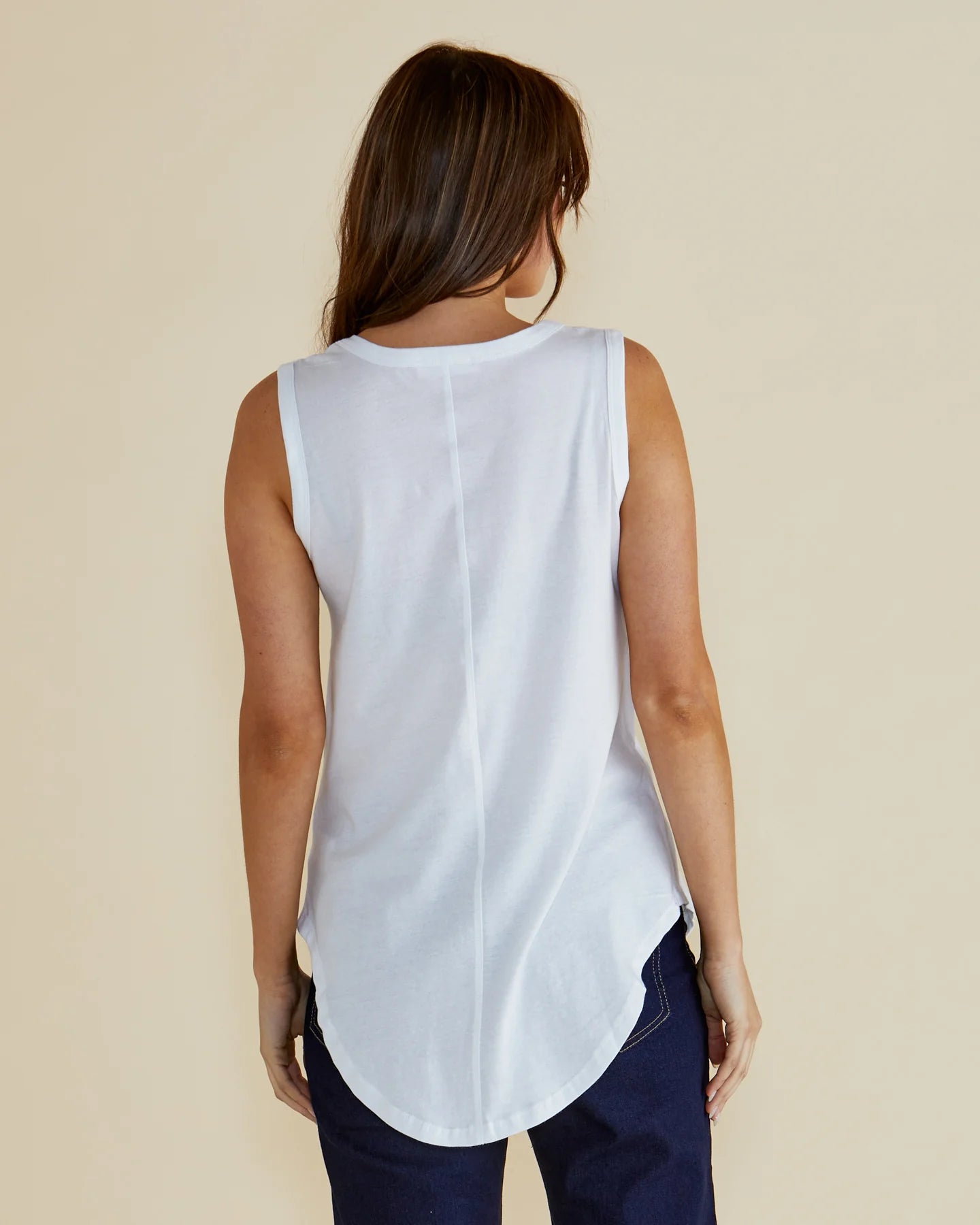 Collection of Betty Basics Keira Tank -White in a gallery layout