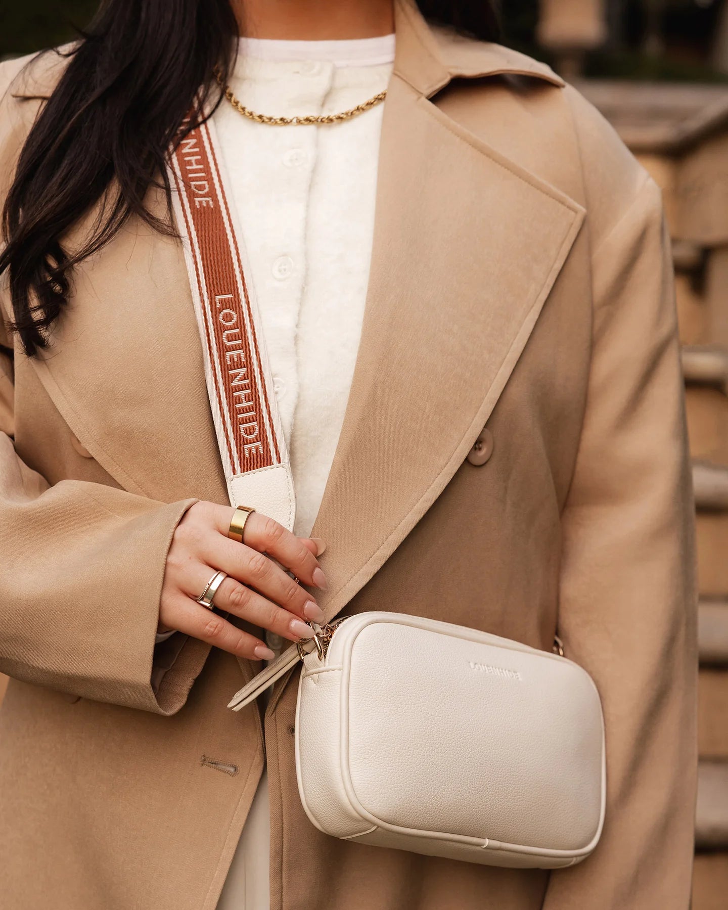 Collection of Louenhide Bianca Crossbody Bag - Vanilla in a gallery layout