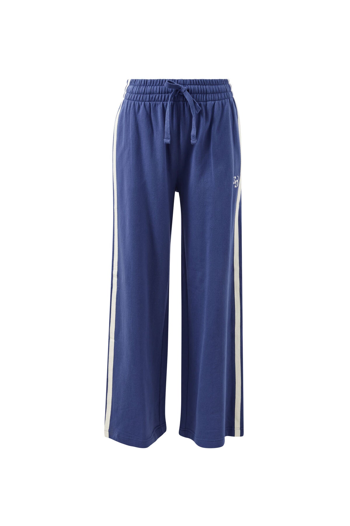 Ceres Life blue pants with a drawstring on a white background