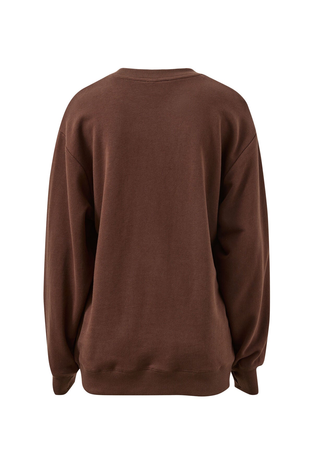 Image of Ceres Life Isla oversized slouchy crew pictured on a white background 