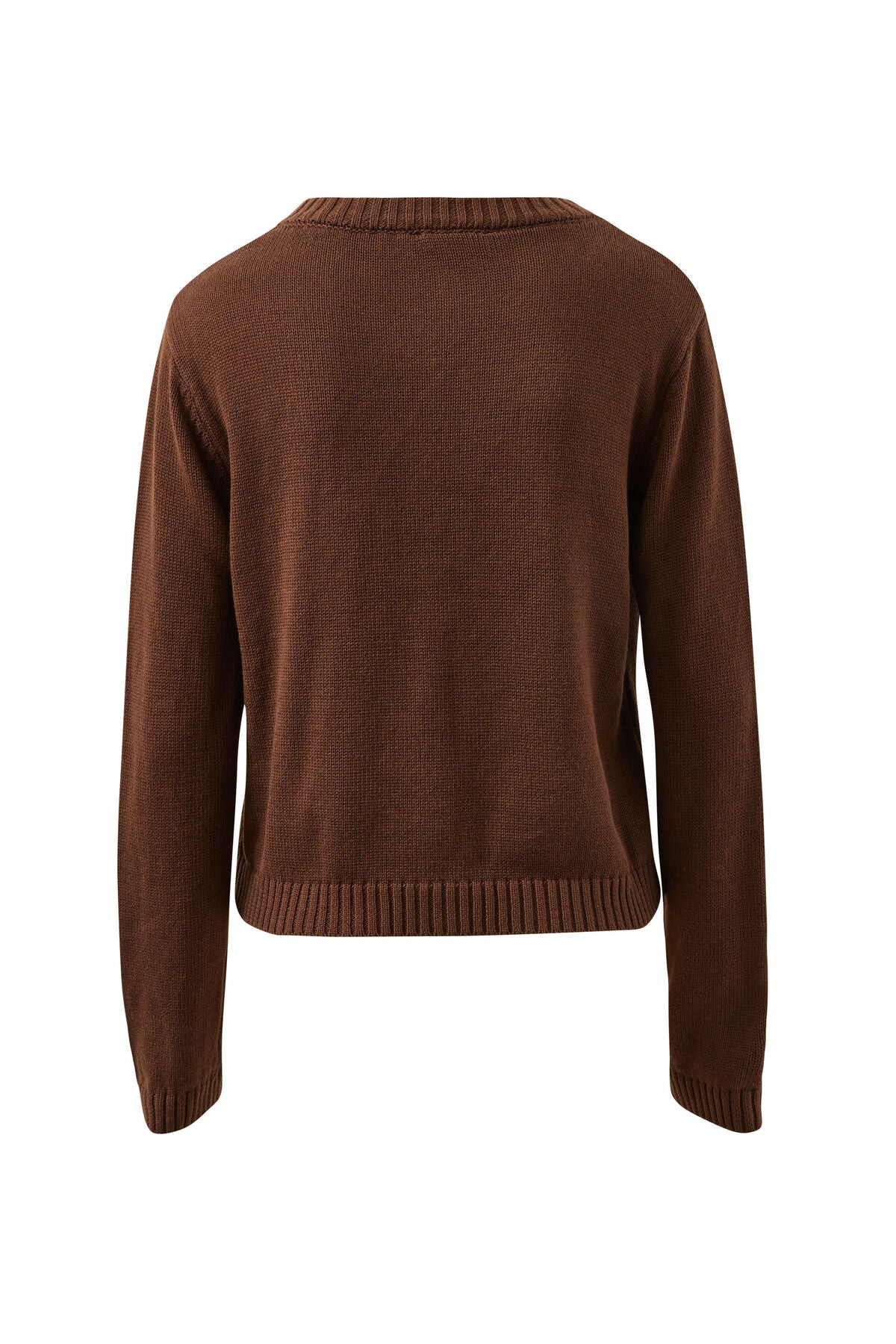 Ceres Life brown sweater on a white background