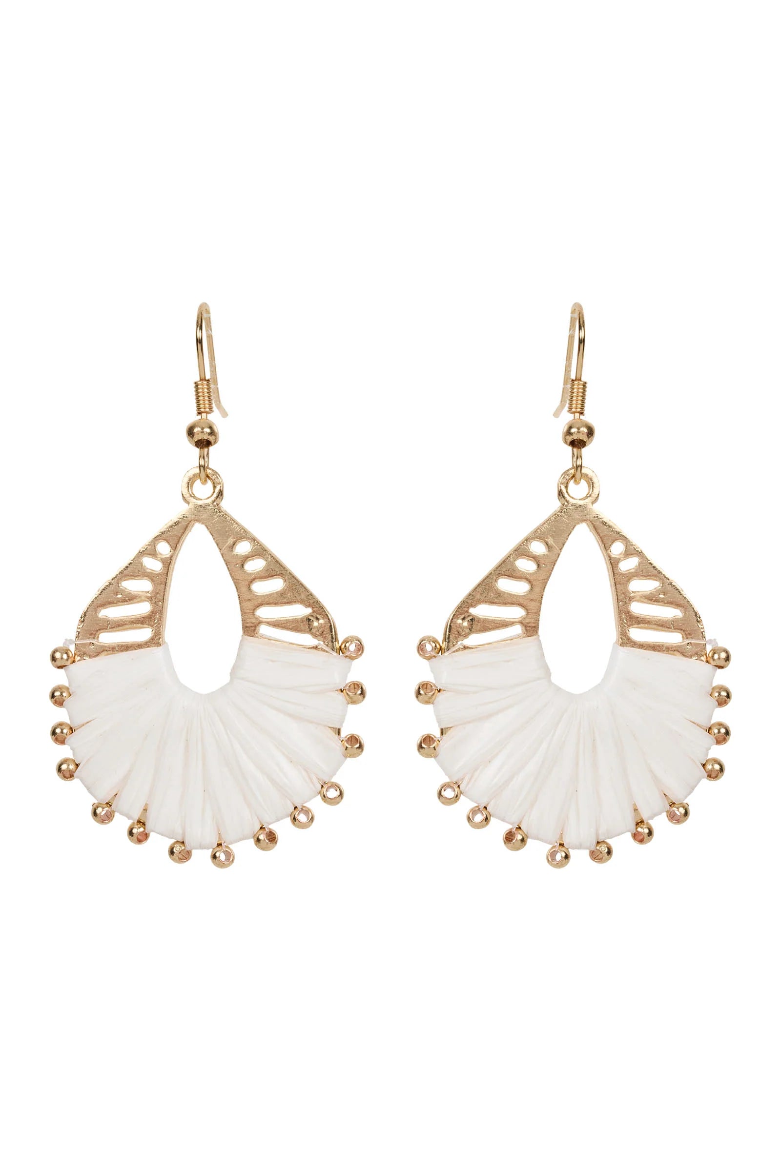 Eb & Ive Matera Mix Earring - Gold Weave