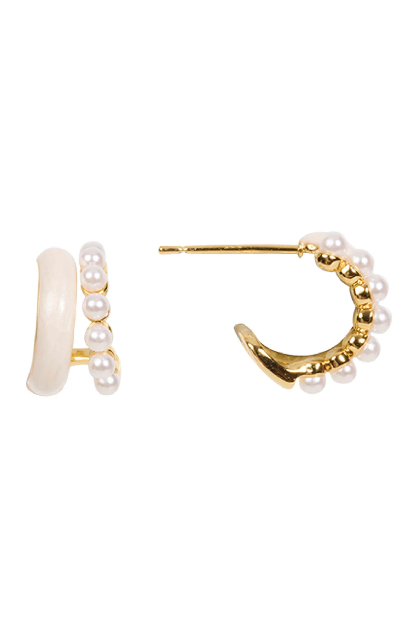 Eb & Ive Mira Earring - Pearl Mix