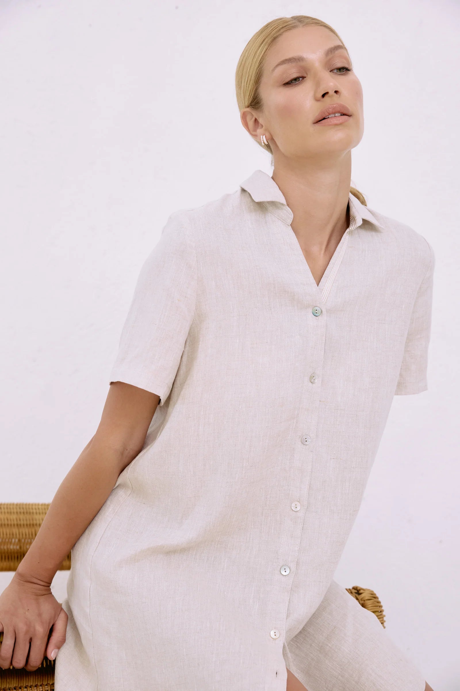 Collection of Eb & Ive Mira Earring - Pearl Mix in a gallery layout